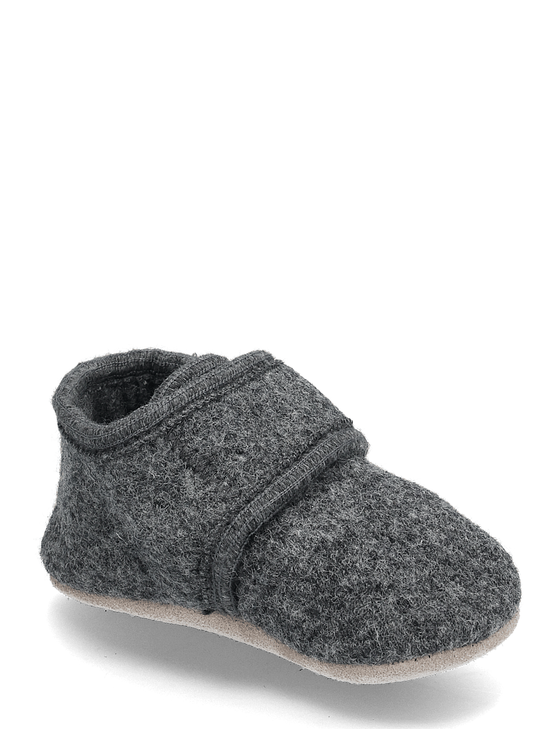 CeLaVi - Baby Wool slippers - hjemmesko - deep stone grey - 0