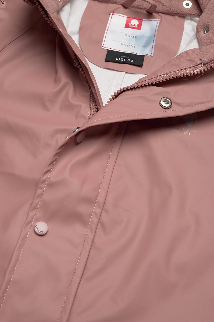 CeLaVi - Rainwear suit -Solid PU - rainwear coveralls - burlwood - 4