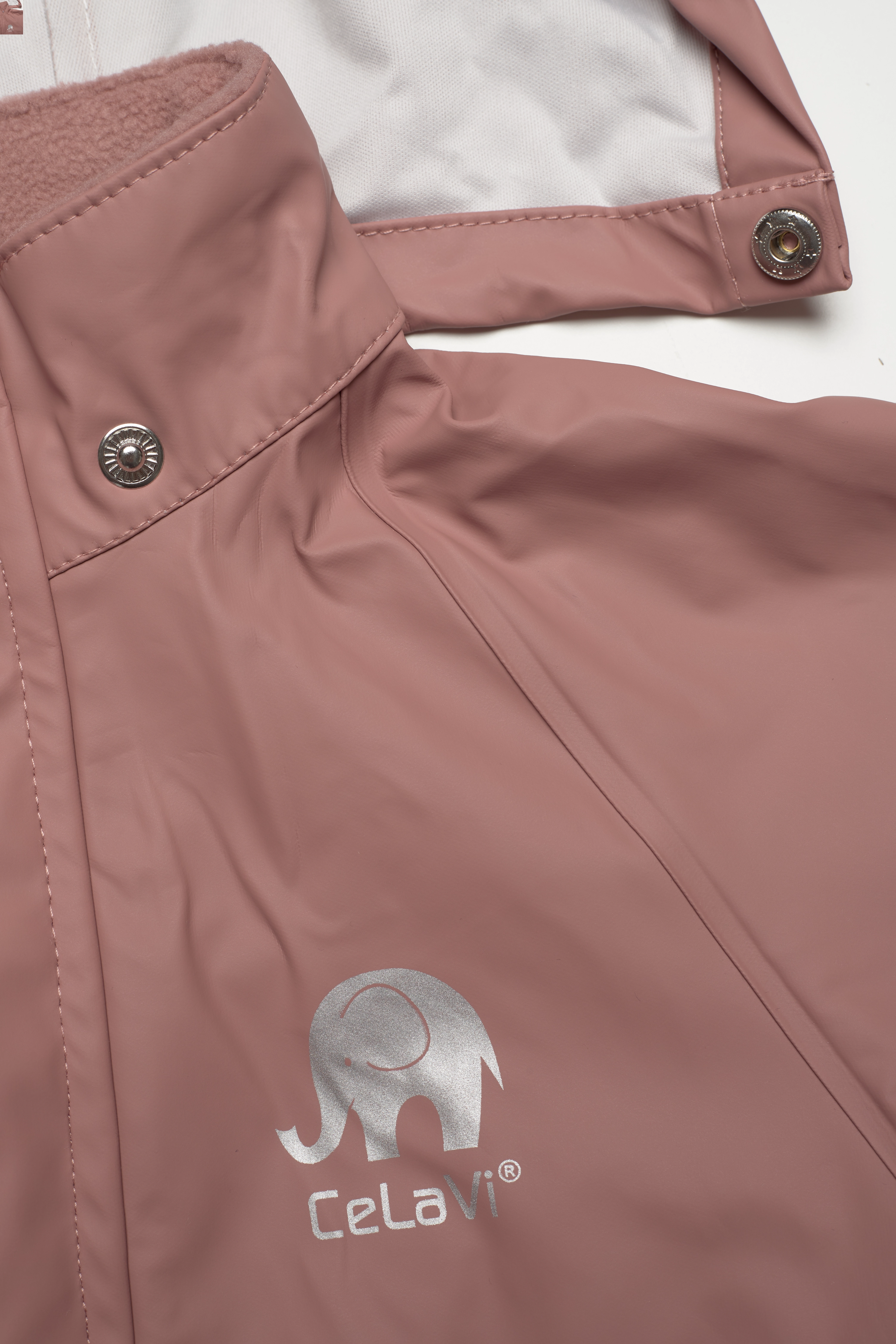 CeLaVi - Rainwear suit -Solid PU - rainwear coveralls - burlwood - 5