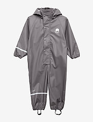 CeLaVi - Rainwear suit -Solid PU - rainwear coveralls - grey - 0