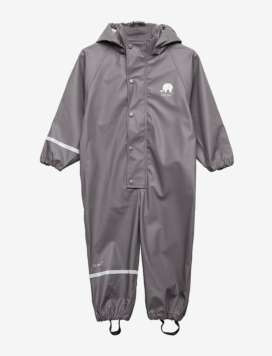 CeLaVi - Rainwear suit -Solid PU - vihmakombed - grey - 0