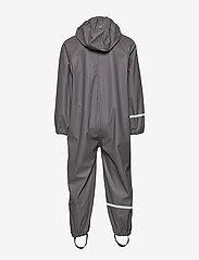 CeLaVi - Rainwear suit -Solid PU - rainwear coveralls - grey - 3