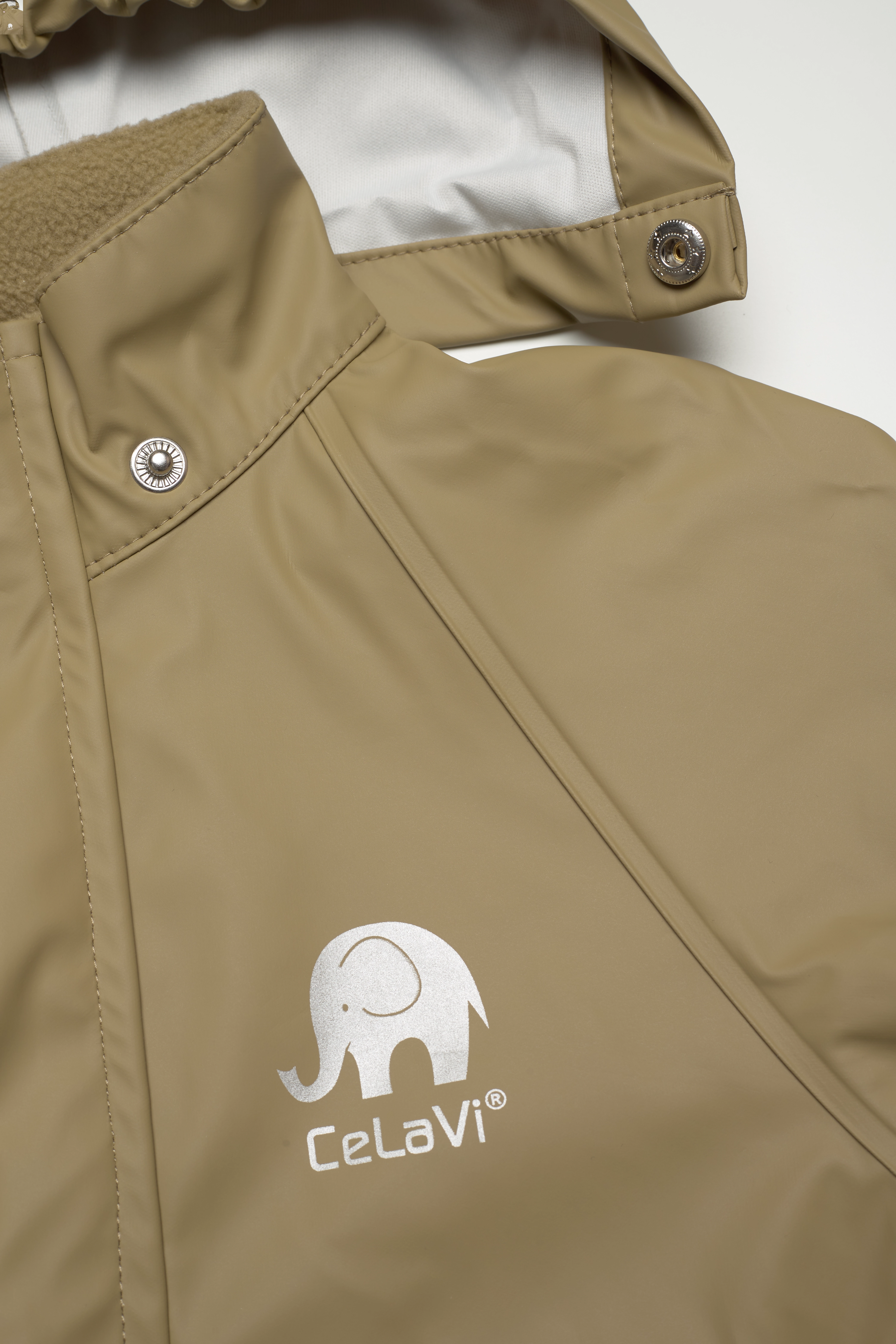 CeLaVi - Rainwear suit -Solid PU - kurahaalarit - khaki - 5