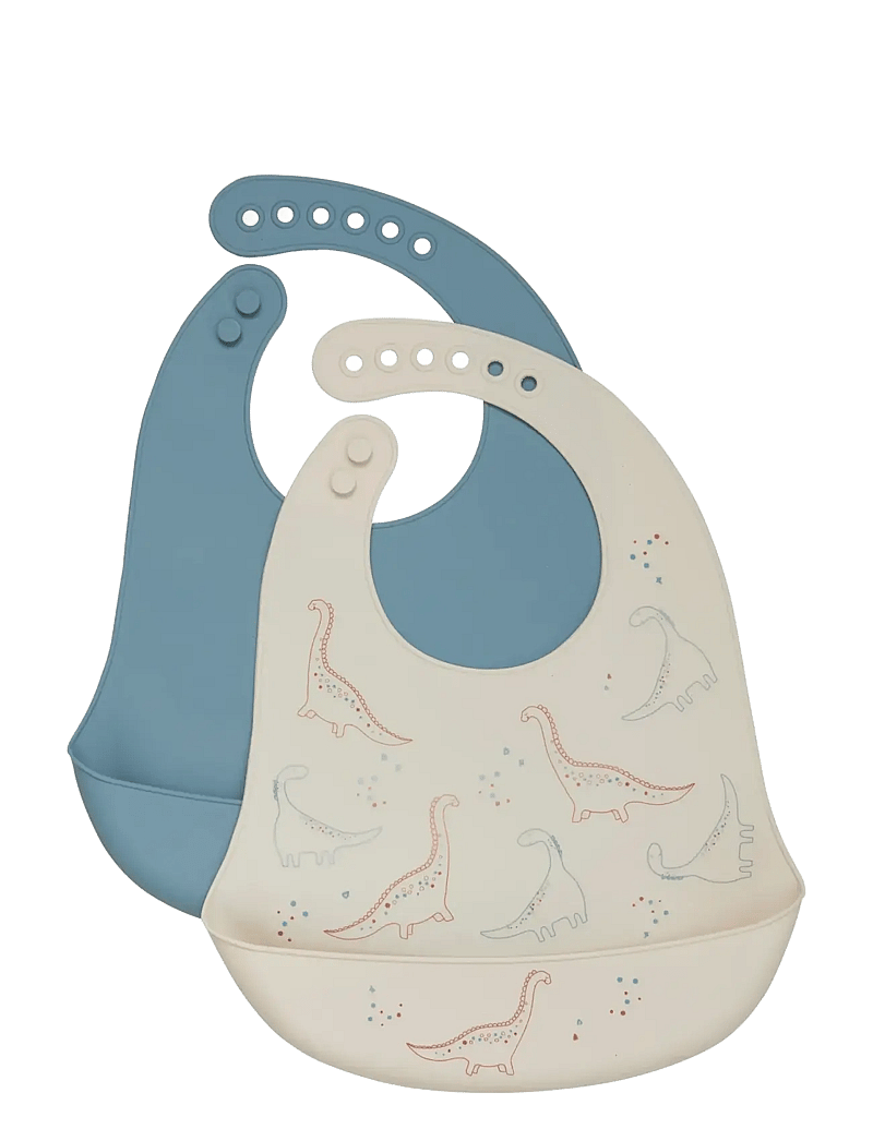 CeLaVi - Silicon Bib (2-pack) - hagesmække uden ærmer - amber brown - 0