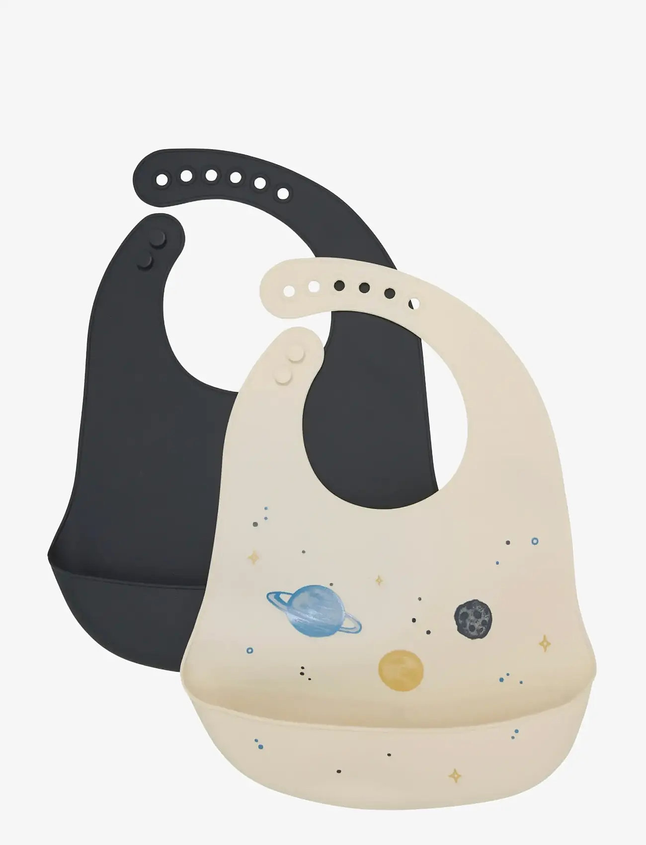 CeLaVi - Silicon Bib (2-pack) - hagesmække uden ærmer - dark navy - 0