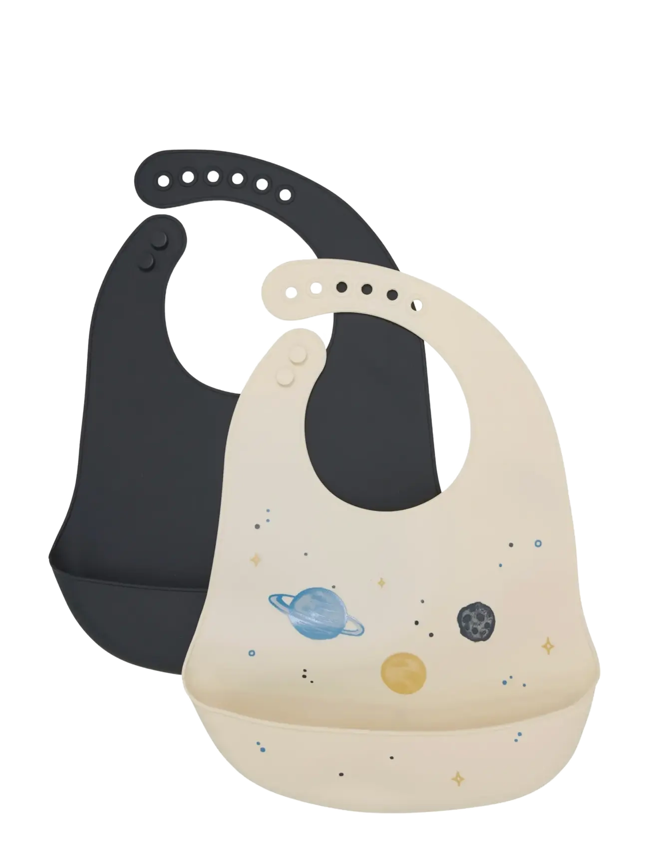 CeLaVi Silicon Bib (2-pack) - Füttern - DARK NAVY / multi