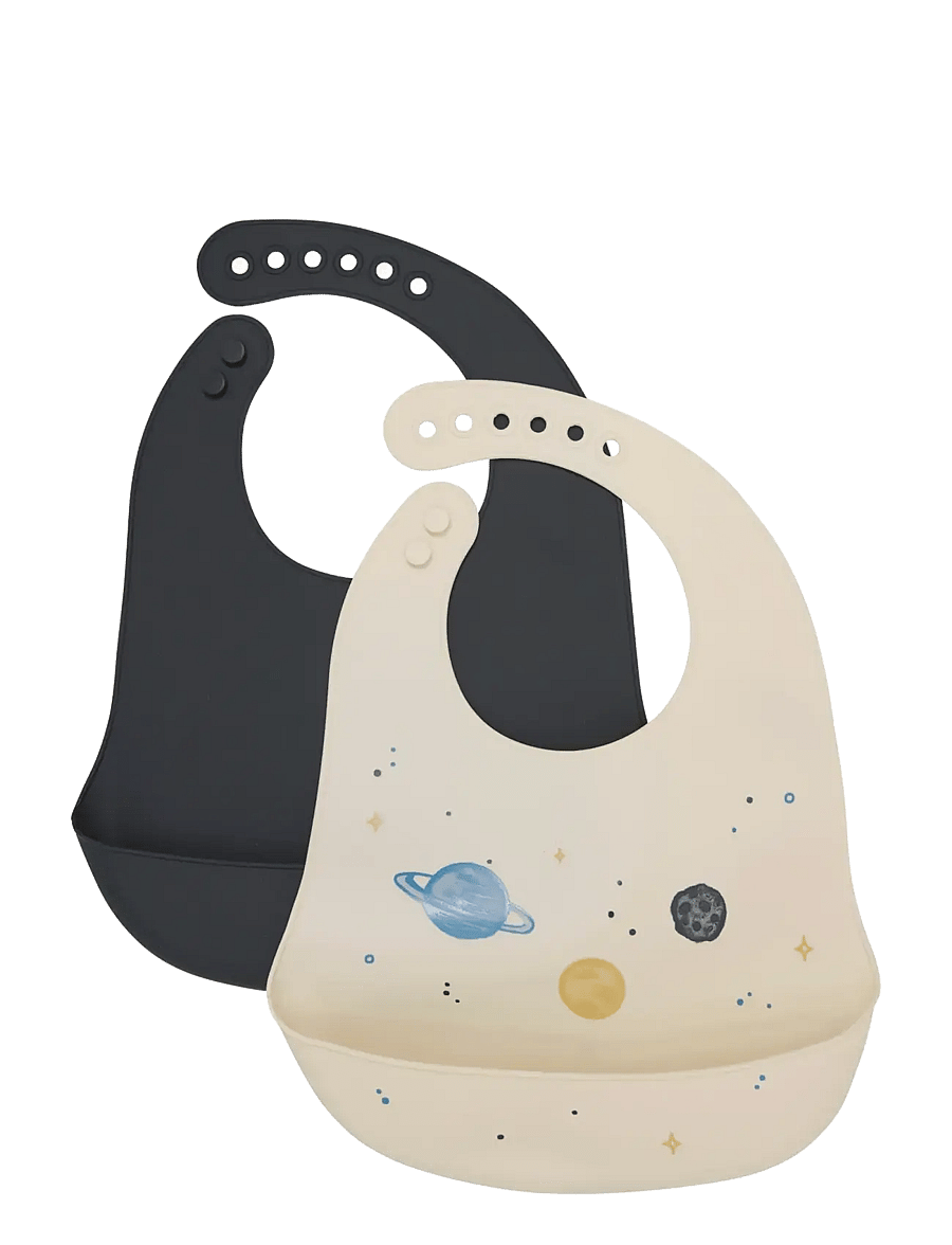 CeLaVi - Silicon Bib (2-pack) - Šliaužtinukai be rankovių - dark navy - 0