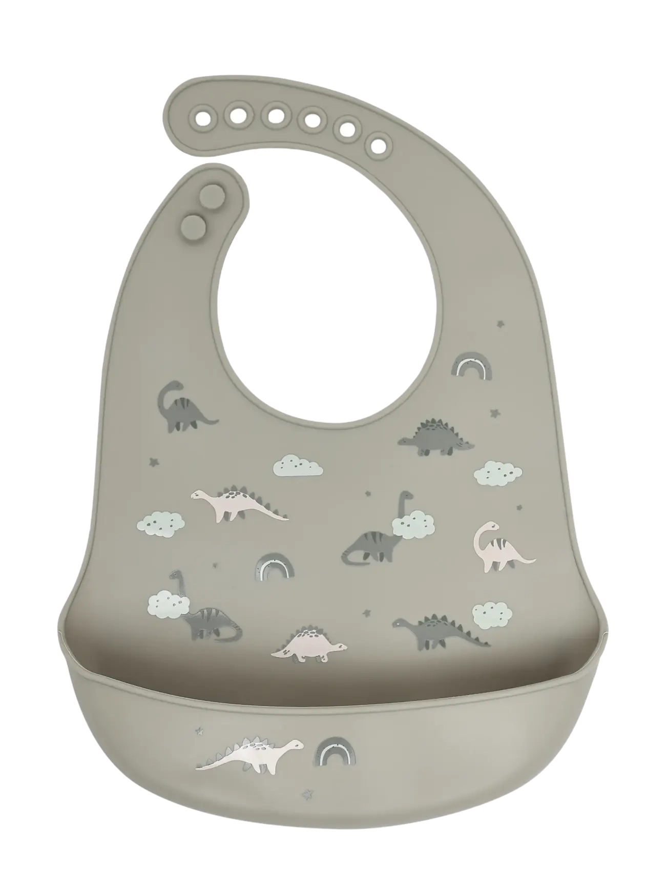 CeLaVi - Silicon Bib (2-pack) - Ärmellose lätzchen - dried sage - 1