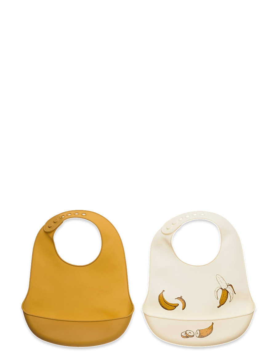 CeLaVi - Silicon Bib (2-pack) - Šliaužtinukai be rankovių - harvest gold - 0