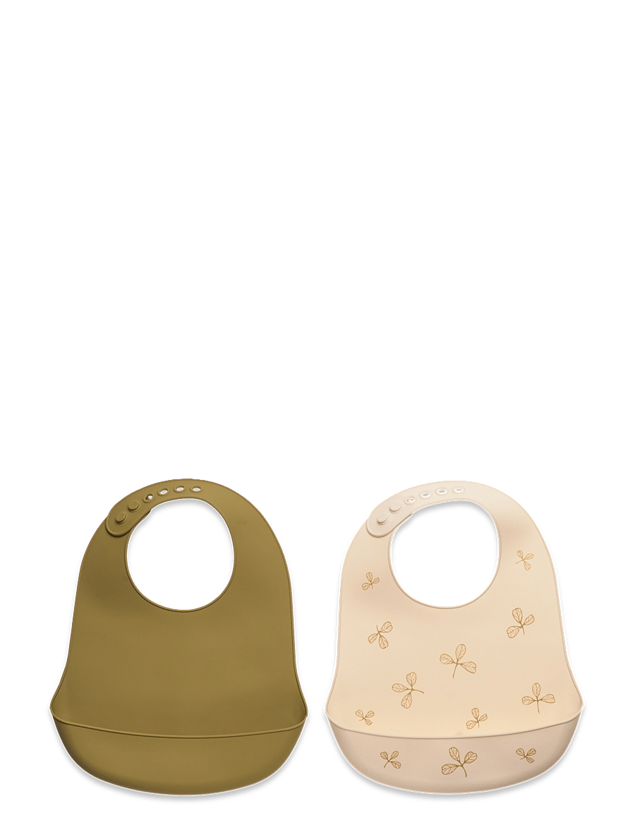 CeLaVi - Silicon Bib (2-pack) - Ärmlösa haklappar - khaki - 0