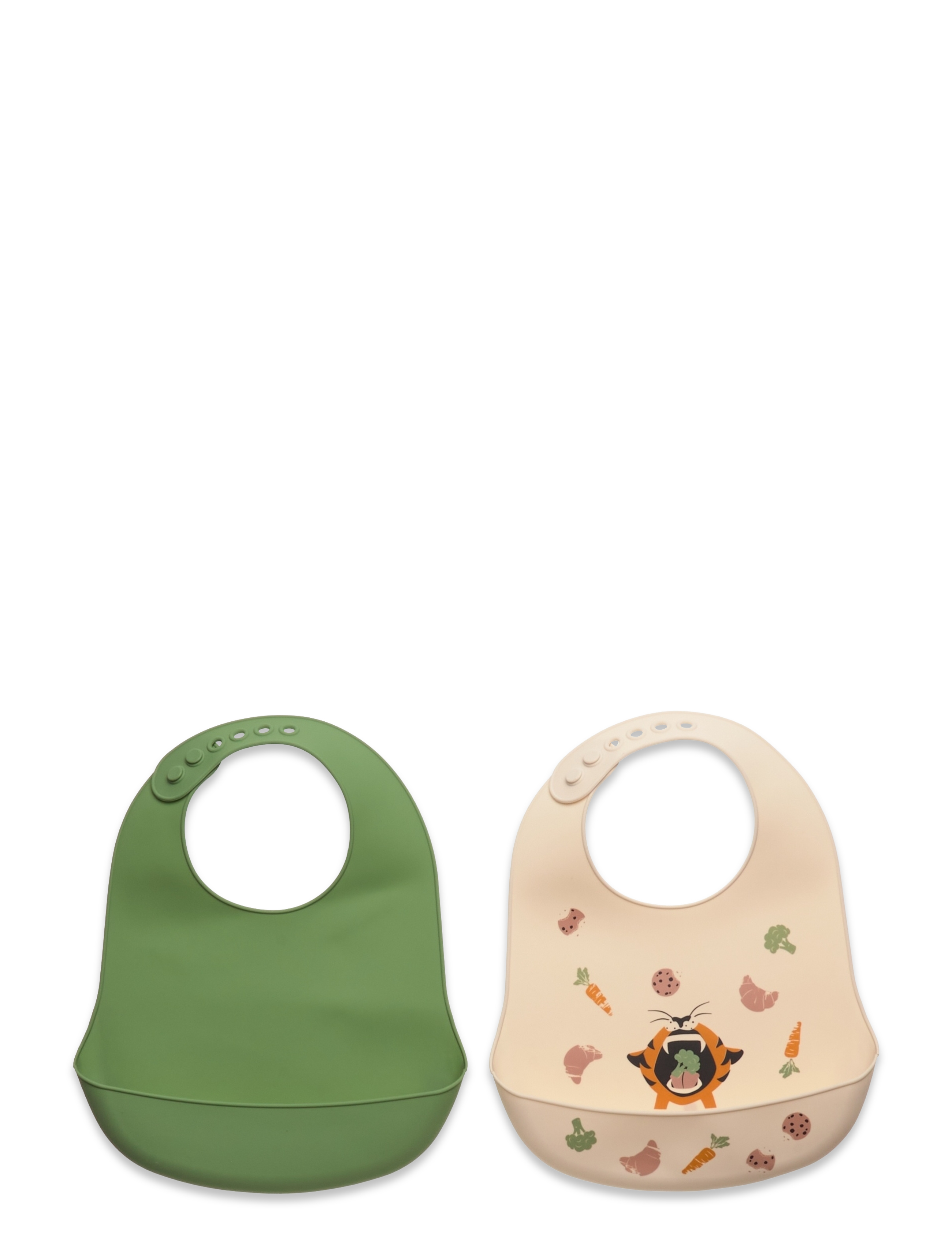 CeLaVi Silicon Bib (2-Pack), Børn, Silikone Hagesmæk, Multi/mønstret, Str: ONE SIZE