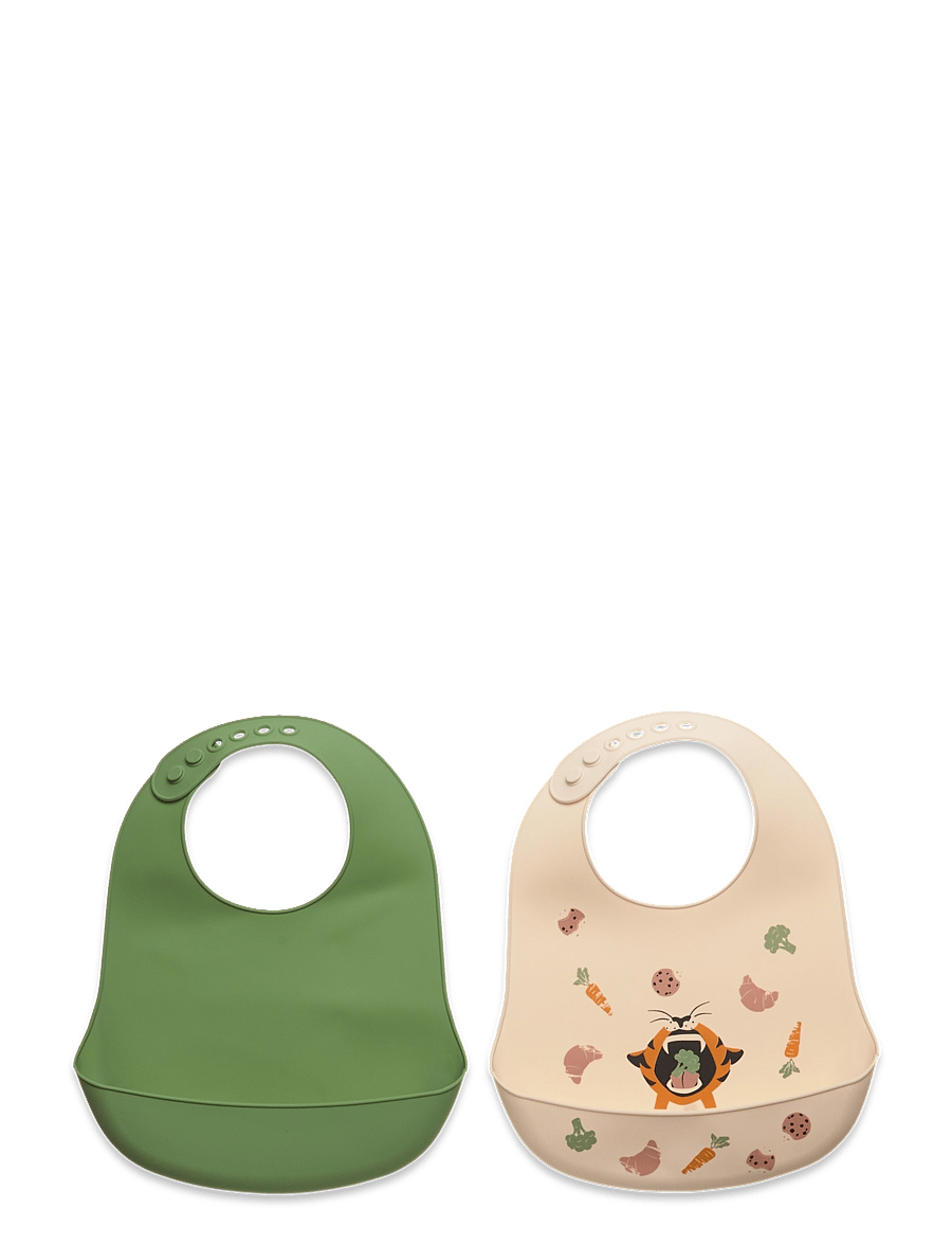 CeLaVi - Silicon Bib (2-pack) - Ärmlösa haklappar - loden frost - 0