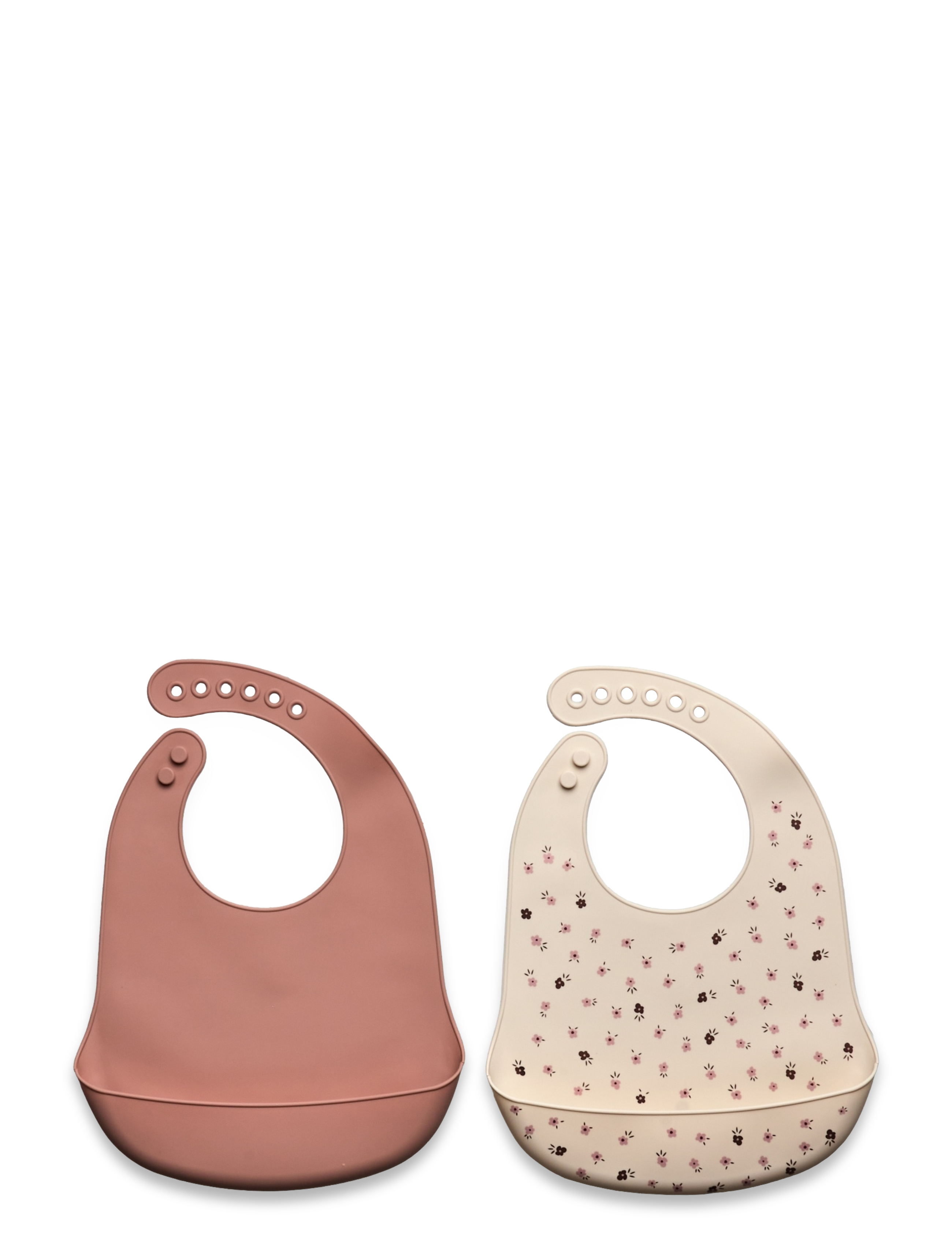 CeLaVi Silicon Bib (2-Pack), Børn, Silikone Hagesmæk, Beige, Str: ONE SIZE