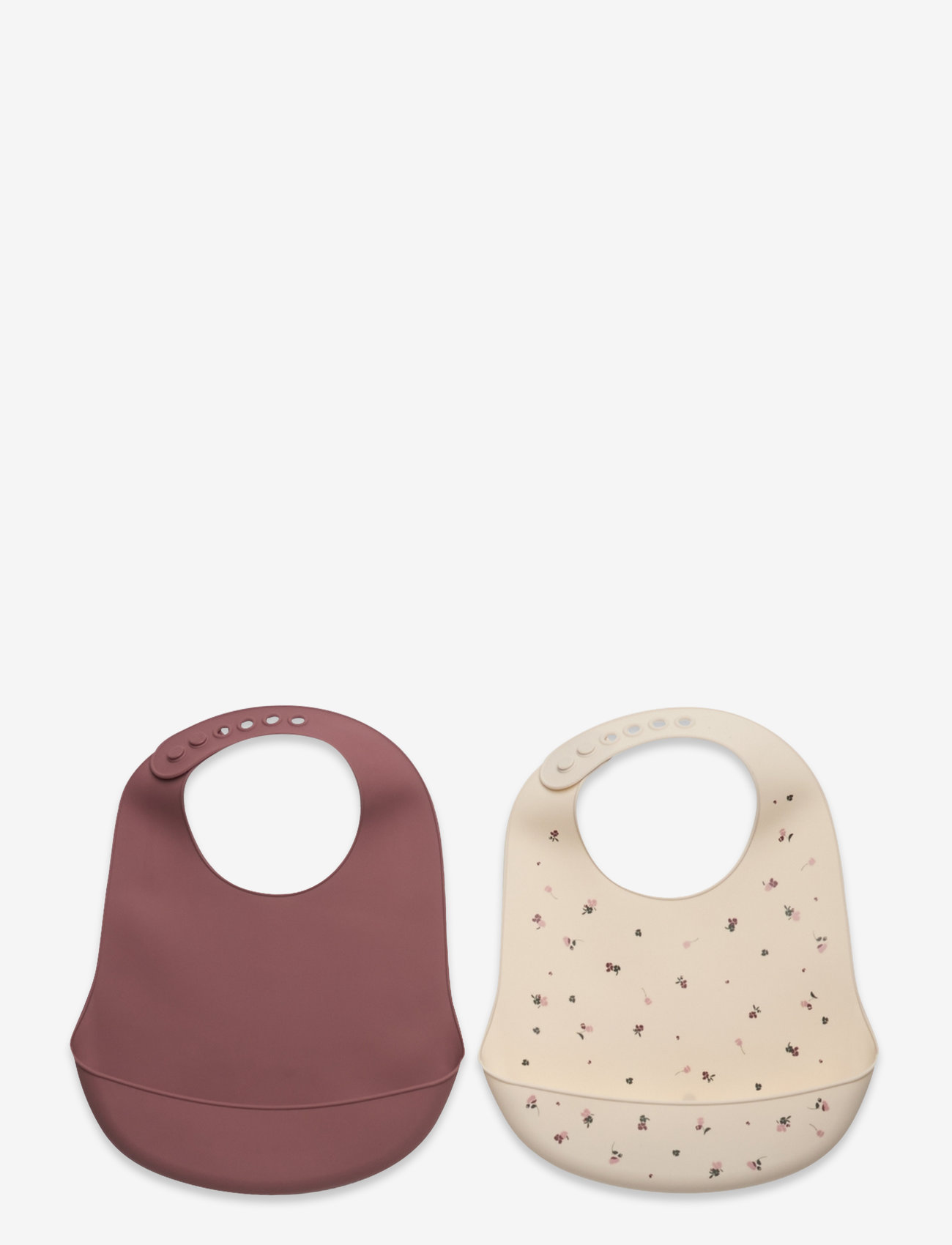 CeLaVi - Silicon Bib (2-pack) - Ärmlösa haklappar - rose brown - 0
