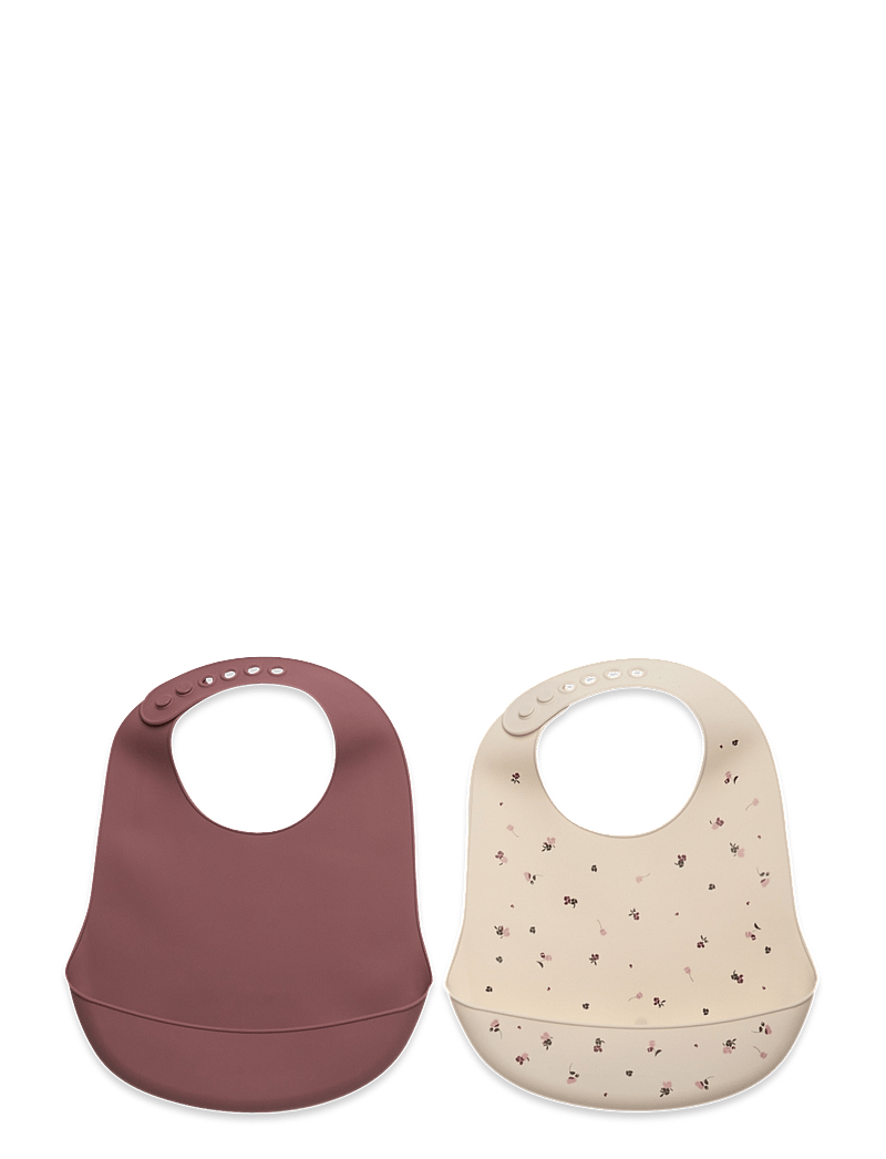 CeLaVi - Silicon Bib (2-pack) - Ärmlösa haklappar - rose brown - 0