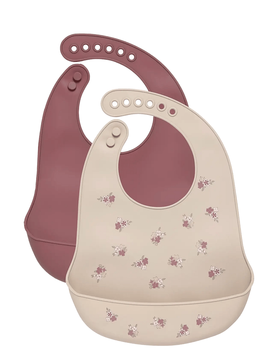 CeLaVi - Silicon Bib (2-pack) - Ärmellose lätzchen - rose taupe - 0