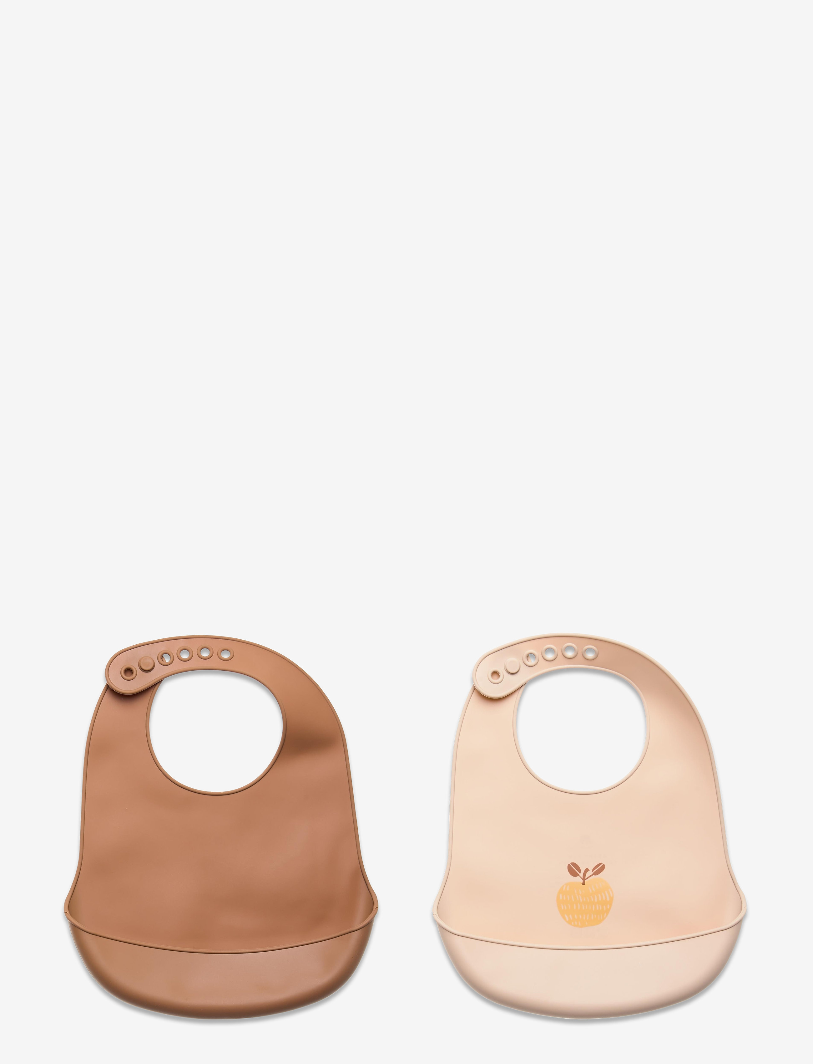 CeLaVi Silicon Bib (2-Pack), Børn, Silikone Hagesmæk, Pink, Str: ONE SIZE