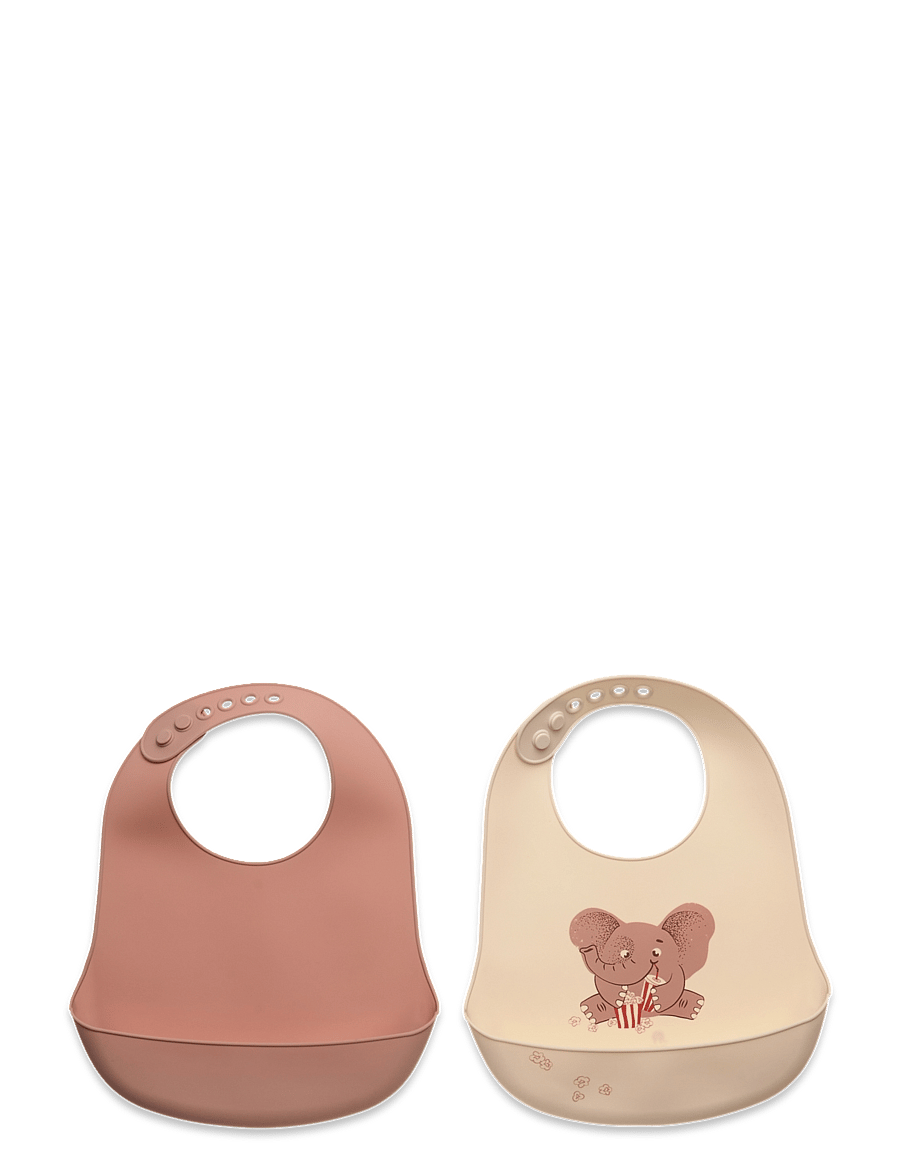 CeLaVi - Silicon Bib (2-pack) - Ärmellose lätzchen - warm taupe - 0