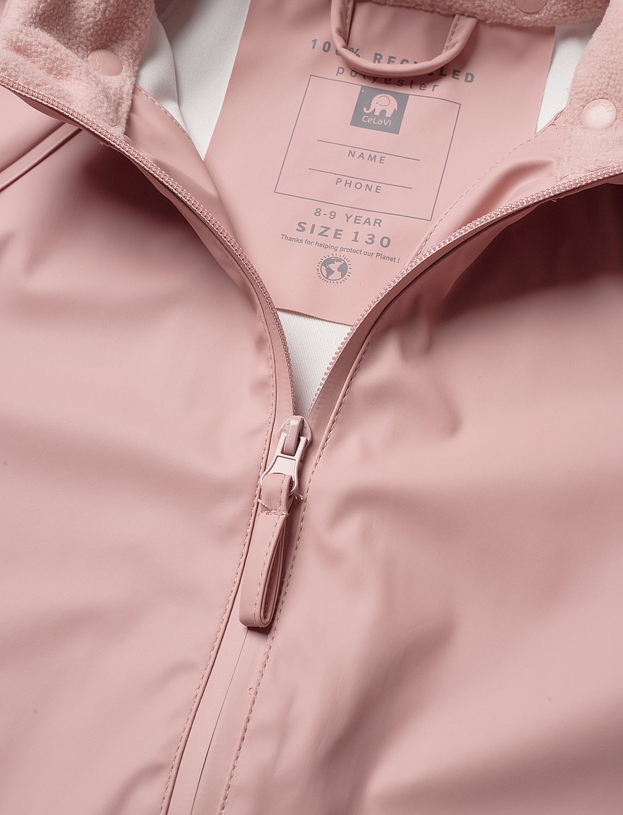 CeLaVi - Basic rainwear set -Recycle PU - regensets - misty rose - 4