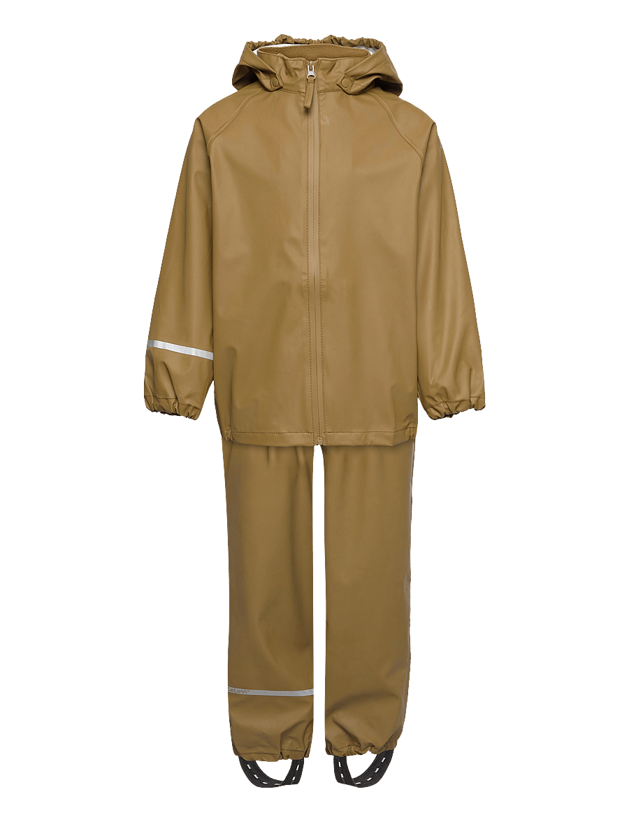 CeLaVi - Basic rainwear set -Recycle PU - regnställ - nutria - 0