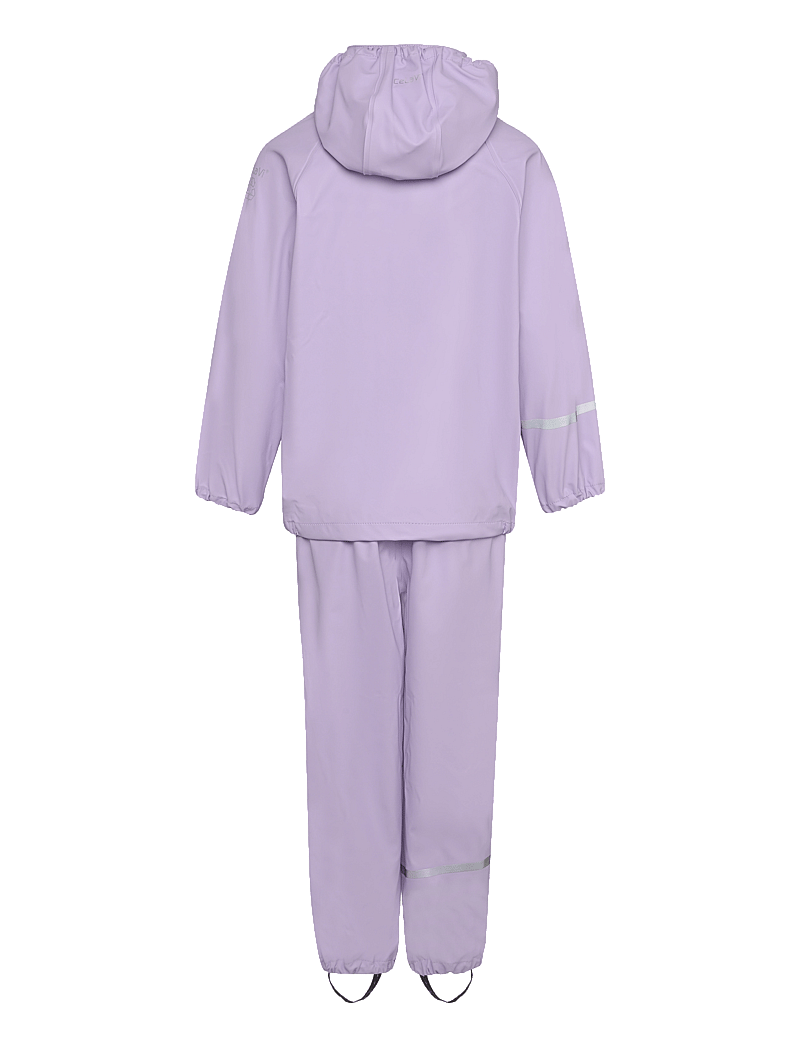 CeLaVi - Basic rainwear set -Recycle PU - regensets - purple rose - 1