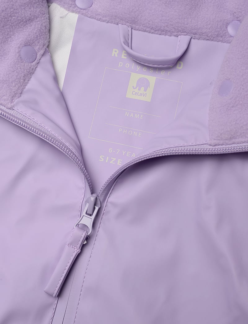 CeLaVi - Basic rainwear set -Recycle PU - regensets - purple rose - 4