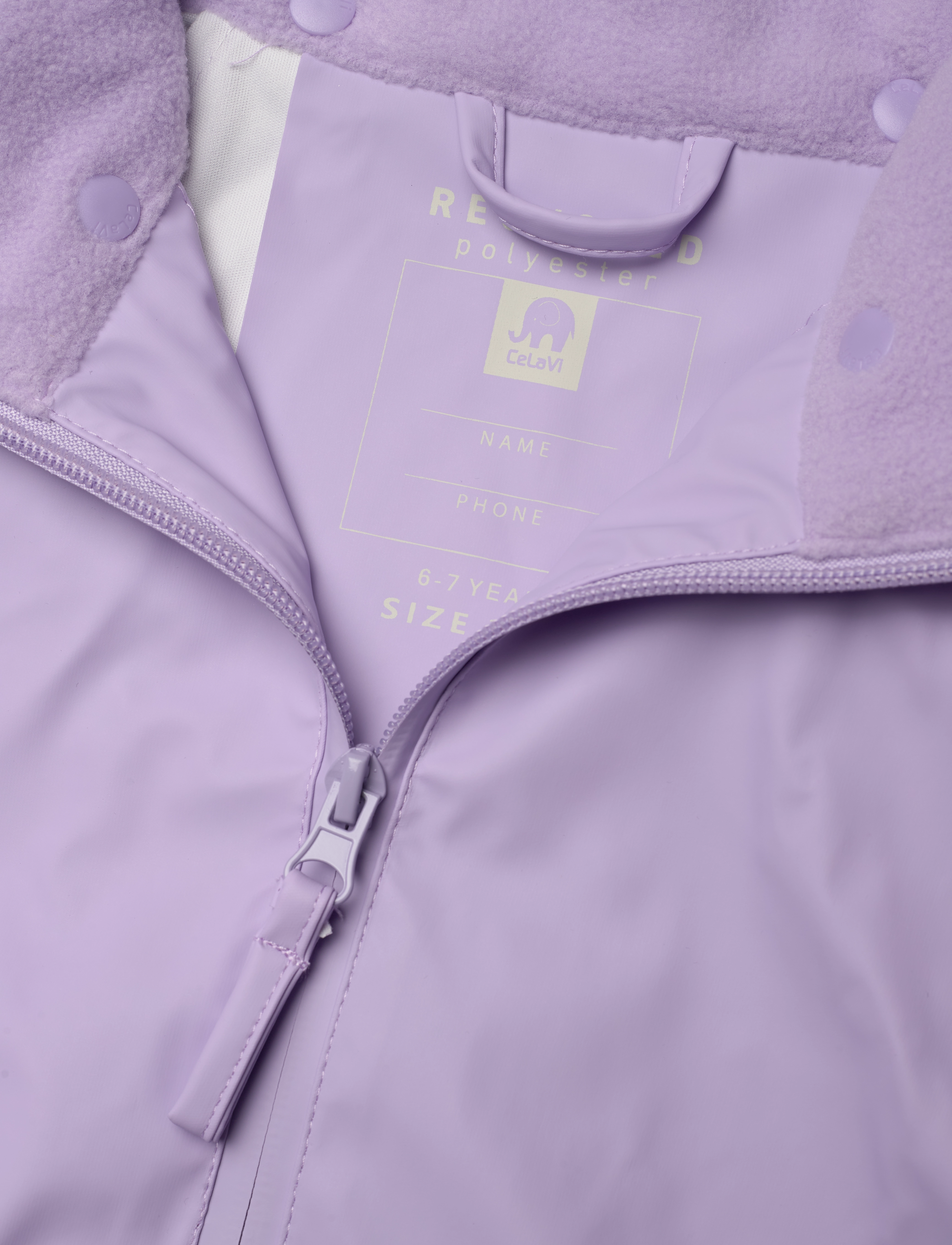 CeLaVi - Basic rainwear set -PU - outerwear - purple rose - 4