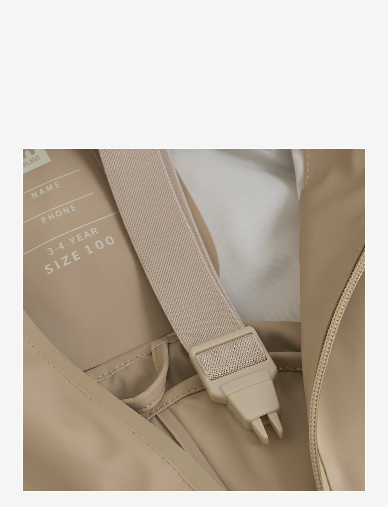 CeLaVi - Basic rainwear set -Recycle PU - regnställ - white pepper - 3