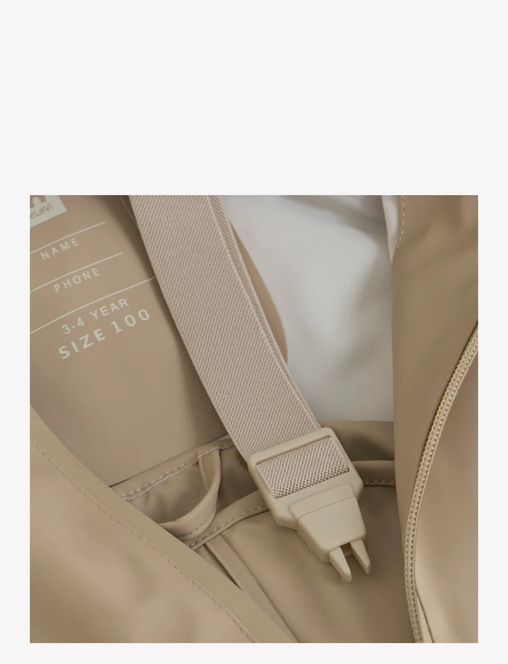 CeLaVi - Basic rainwear set -Recycle PU - regnsæt - white pepper - 3