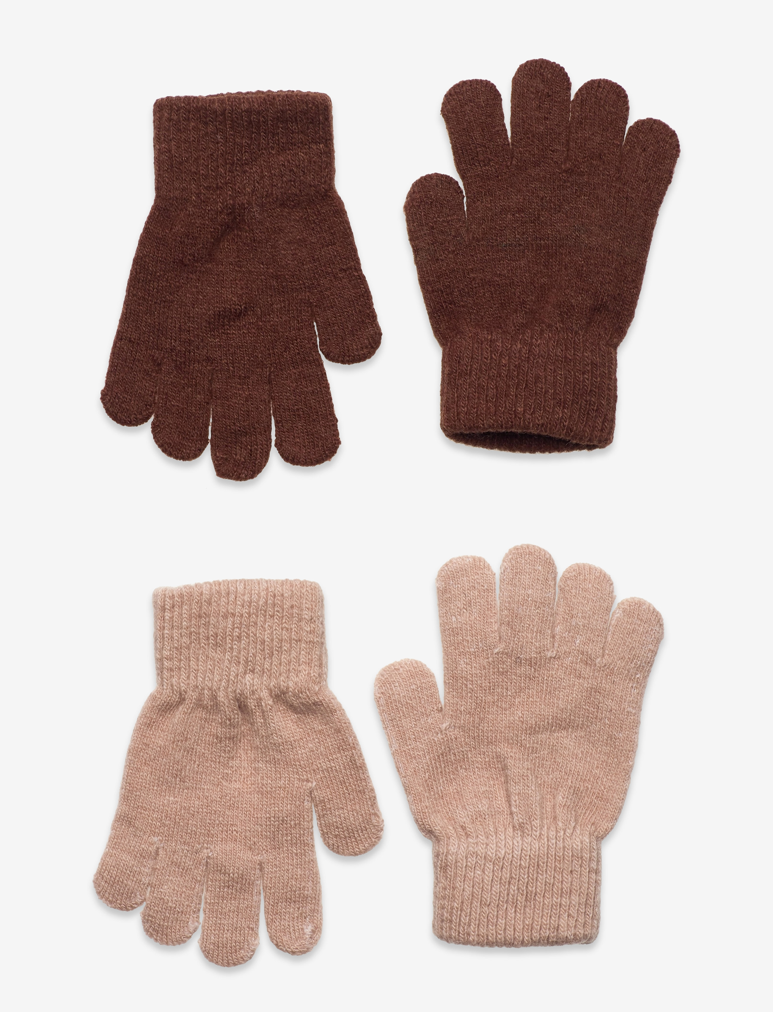CeLaVi Magic Gloves 2-Pack, 80-92, Brown, Handsker Og Vanter > Vanter, Børn