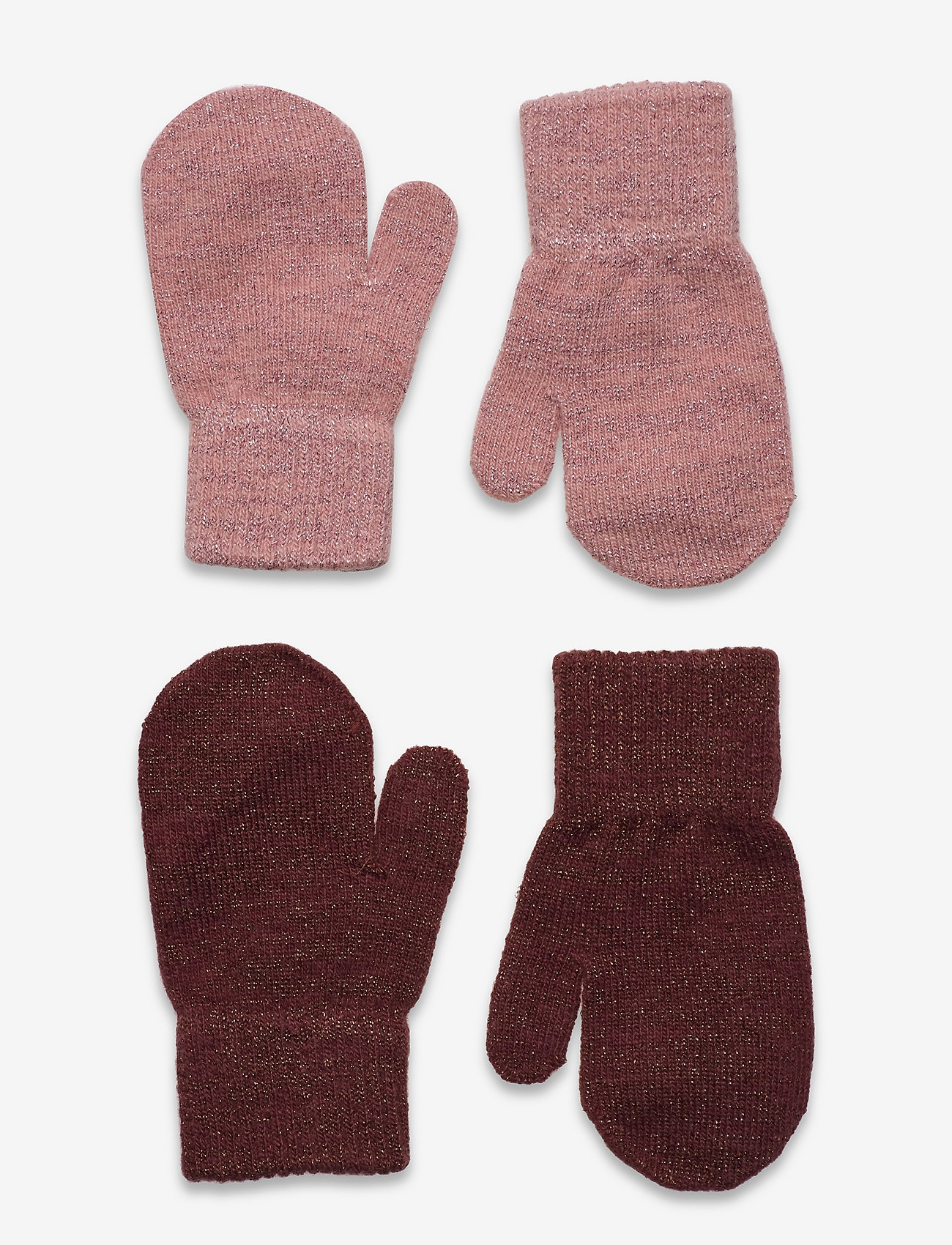 CeLaVi - Magic Glitter Mittens 2-pack - kindad - fudge - 0