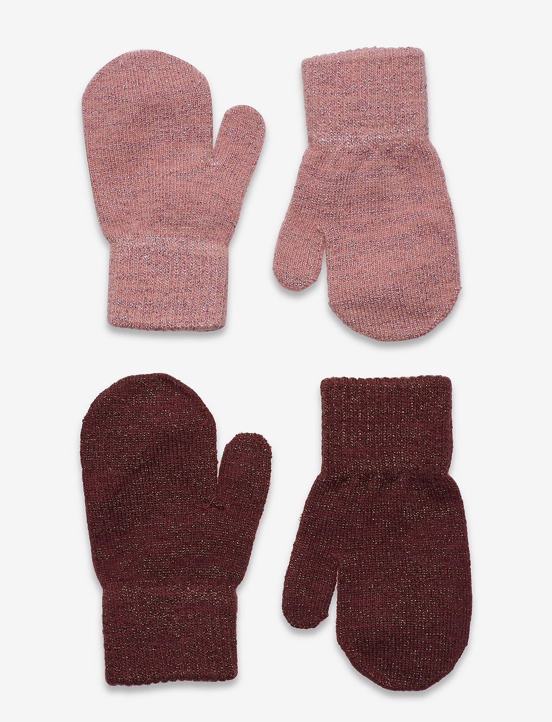 CeLaVi - Magic Glitter Mittens 2-pack - rękawiczki - fudge - 0