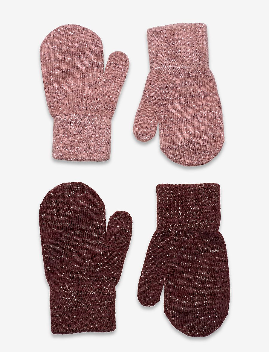 CeLaVi - Magic Glitter Mittens 2-pack - kindad - fudge - 0