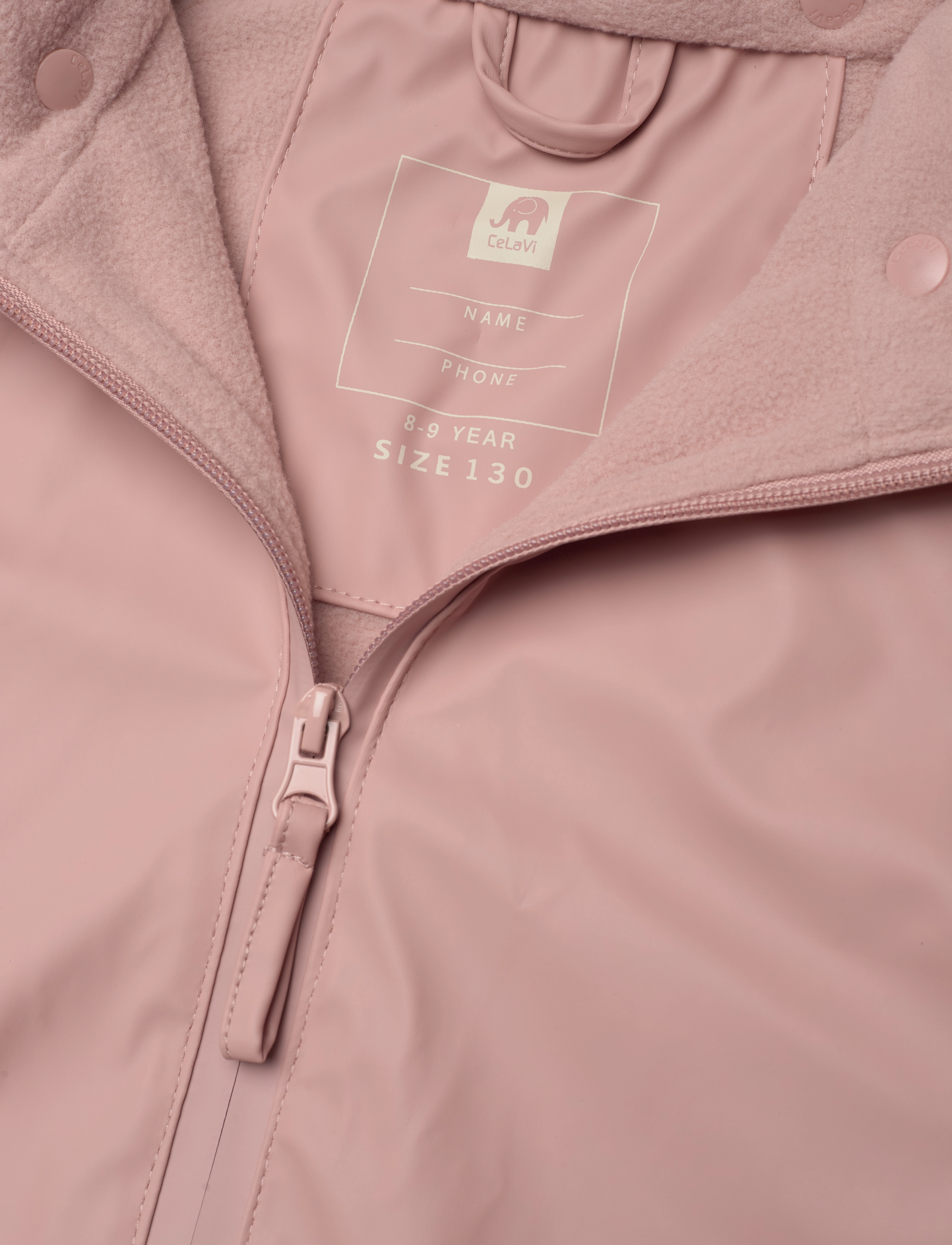CeLaVi - Rainwear set lining -PU - gefütterte regenkleidung - misty rose - 4