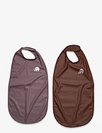 Long Recycled PU Bib 2-PACK - MOONSCAPE