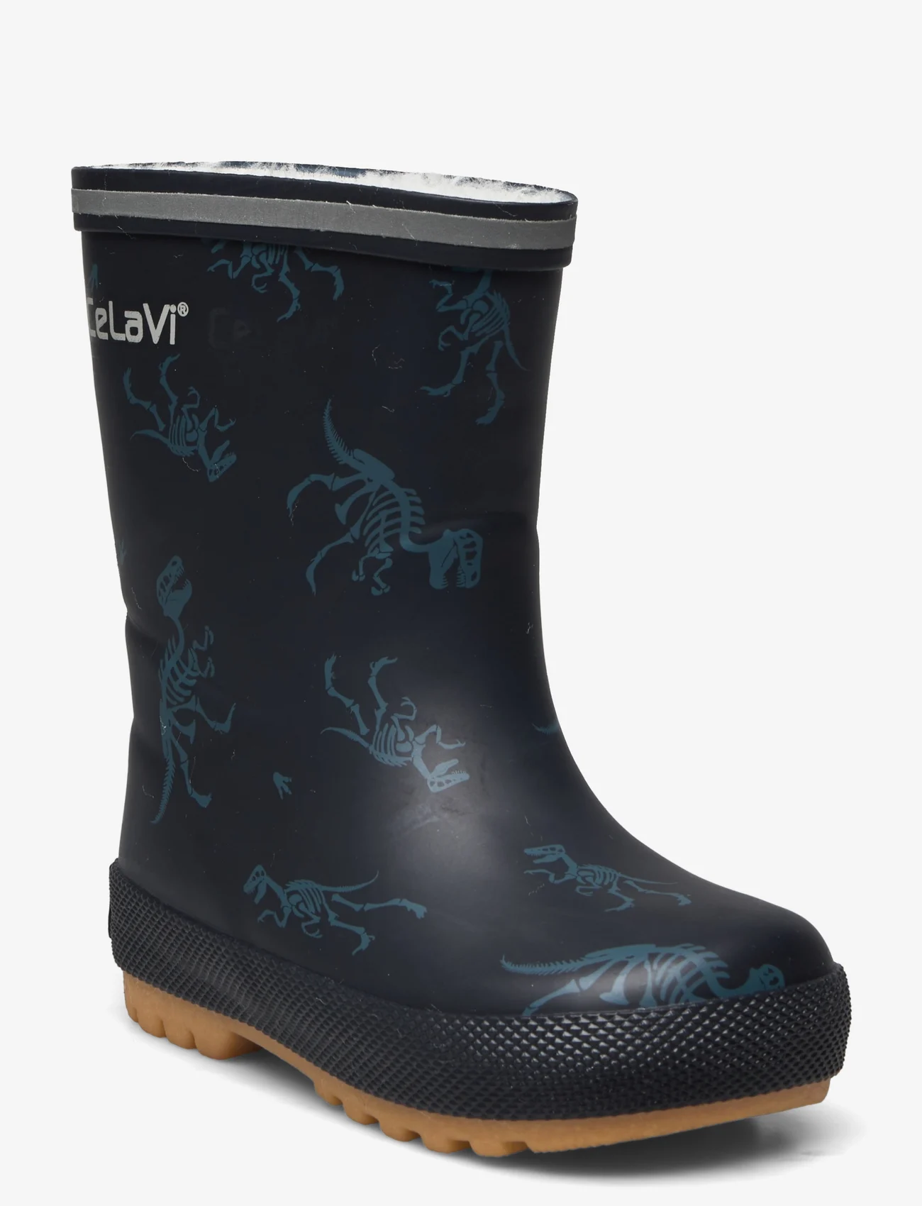 CeLaVi - Thermal wellies (AOP) w.lining - lined rubberboots - dark navy - 0