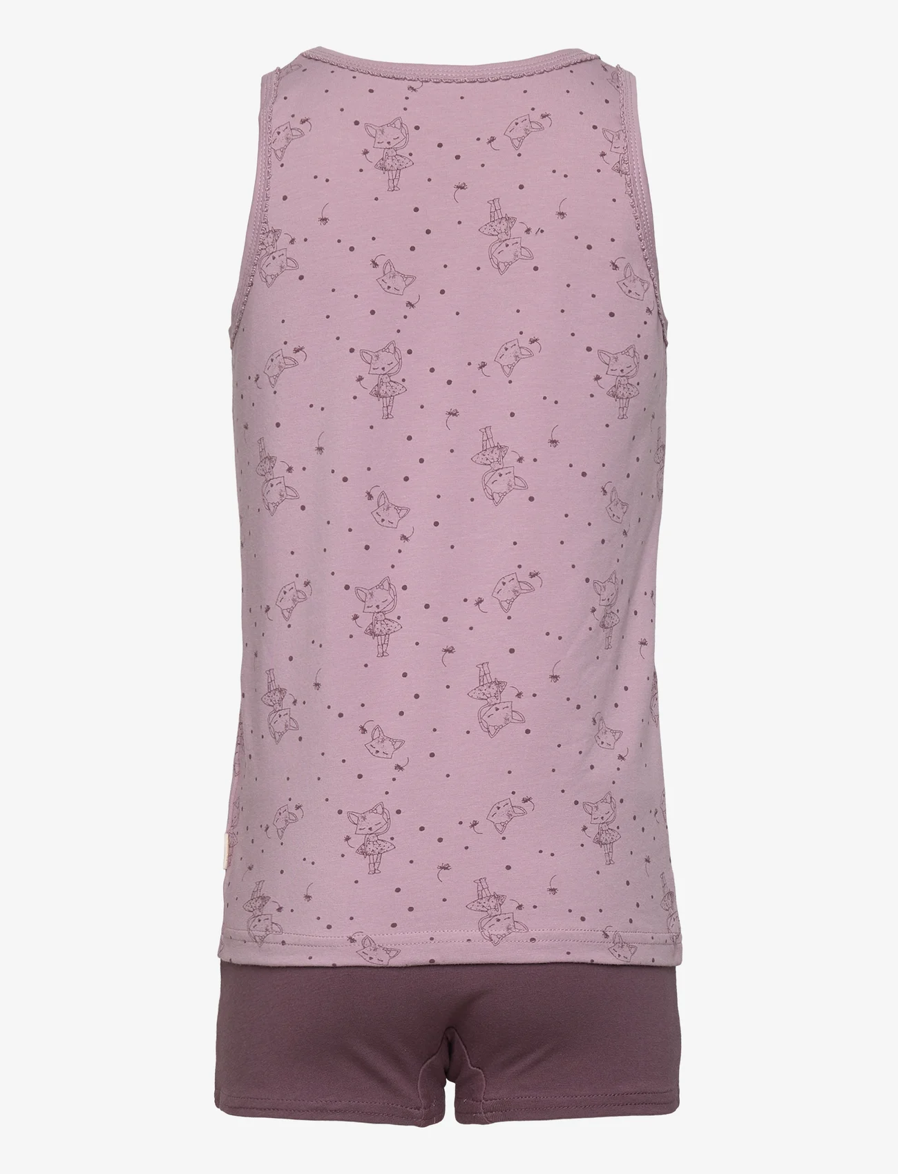 CeLaVi - Underwear set - w. girl print - de laveste prisene - elderberry - 1