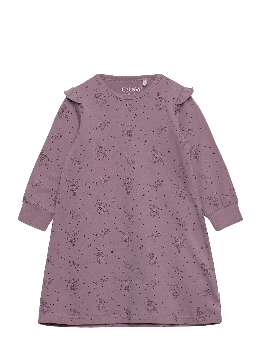 CeLaVi - Nightdress -AOP - langärmelige babykleider - elderberry - 0
