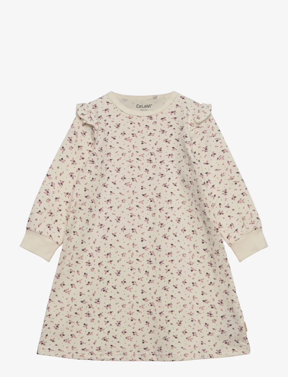 CeLaVi - Nightdress -AOP - langärmelige babykleider - snow white - 0
