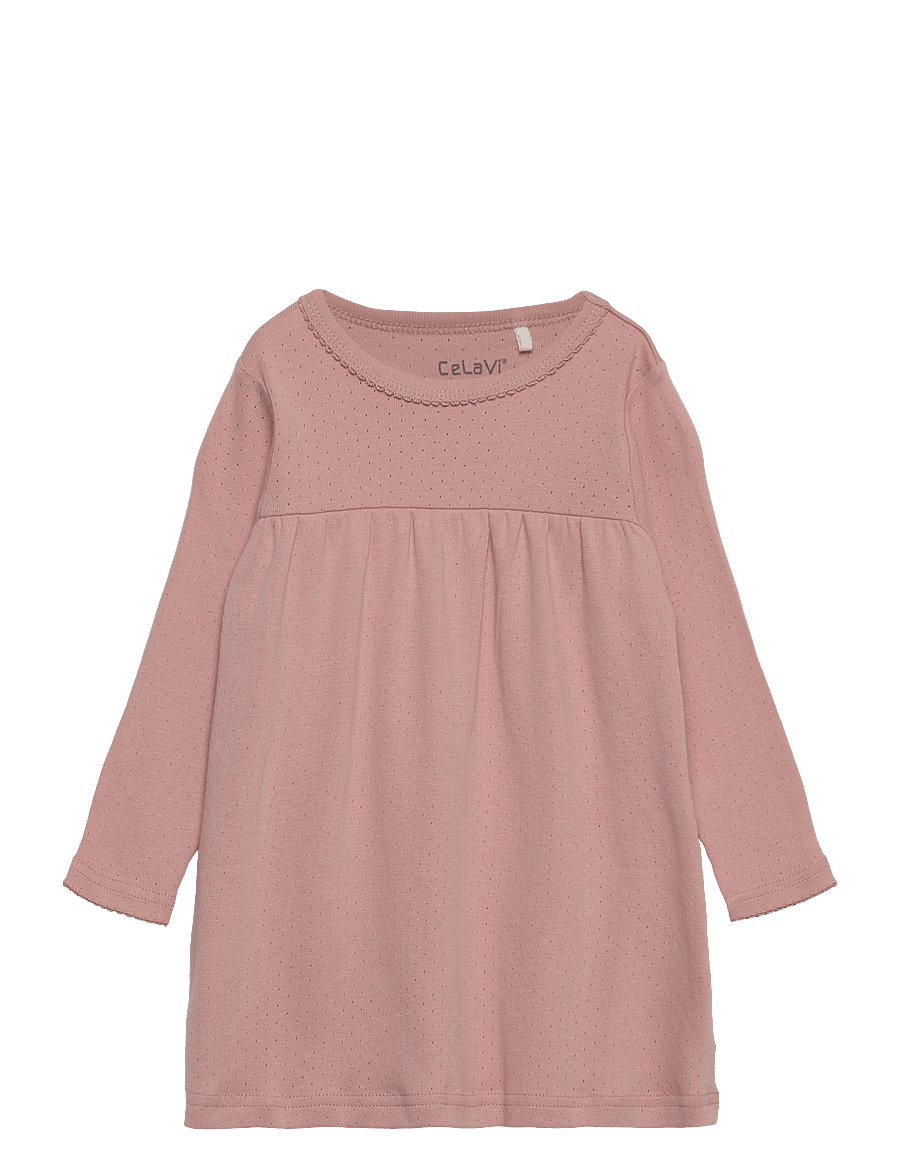 CeLaVi - Nightdress LS - langärmelige babykleider - misty rose - 0