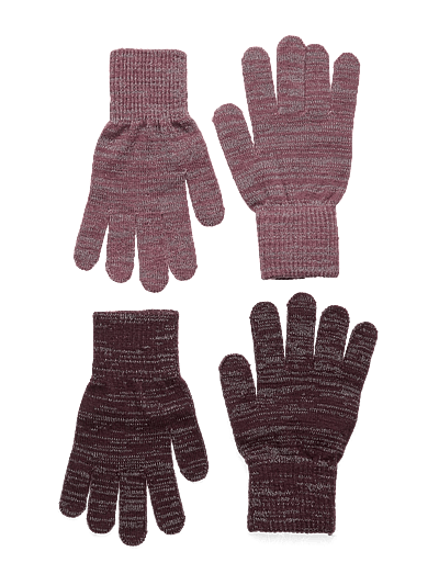 CeLaVi Magic Gloves w.reflex 2-pack - Accessoarer - ROSE BROWN / red