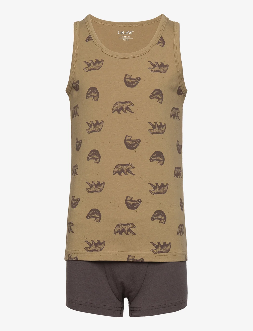 CeLaVi - Underwear set - w. boy print - underwear sets - gothic olive - 0