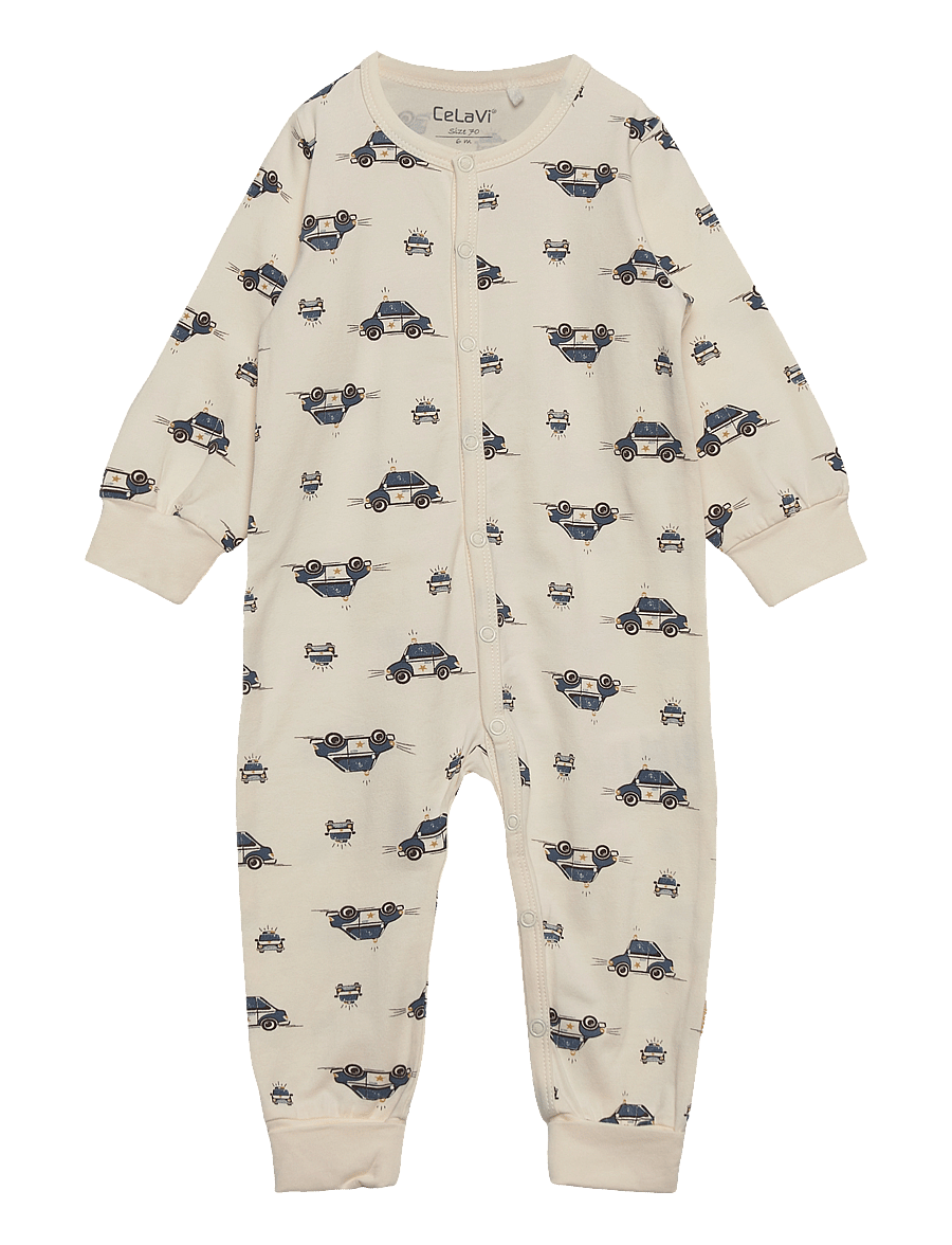 CeLaVi - Nightsuit w. AOP - pidžaama-kombinesoonid - blue fushion - 0