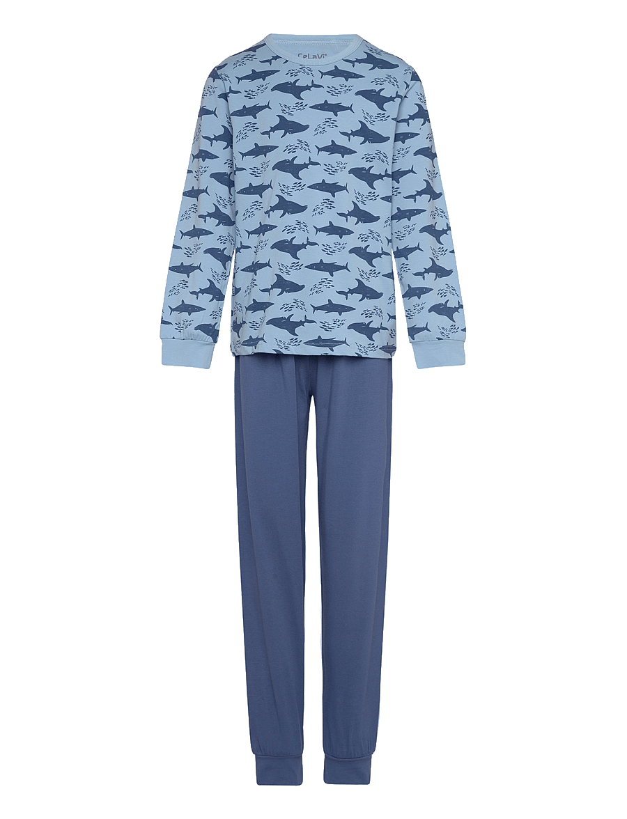 CeLaVi - Pyjama set LS - pyjamassæt - true blue - 0