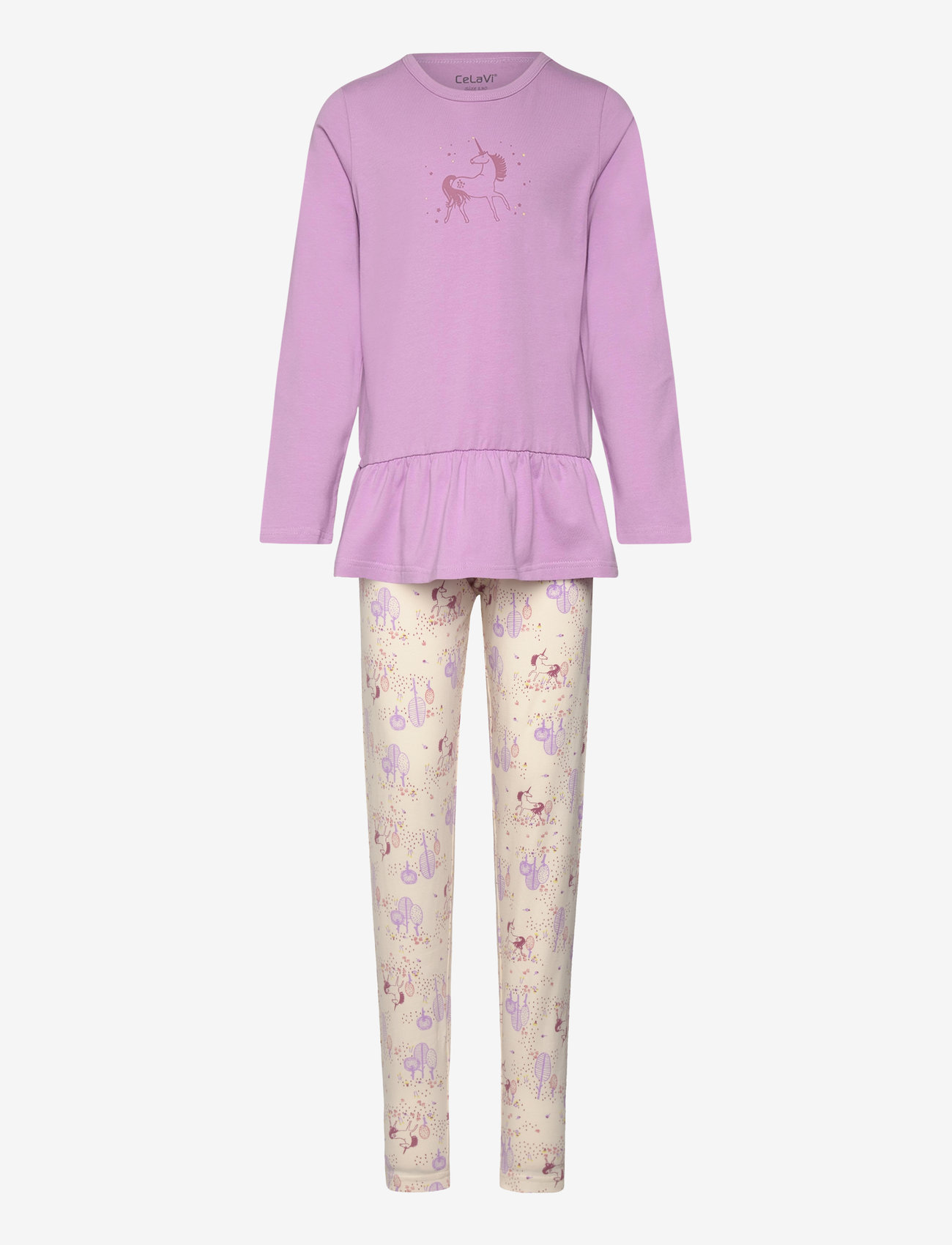 CeLaVi - Pyjamas set w. Leggings - sets - lupine - 0