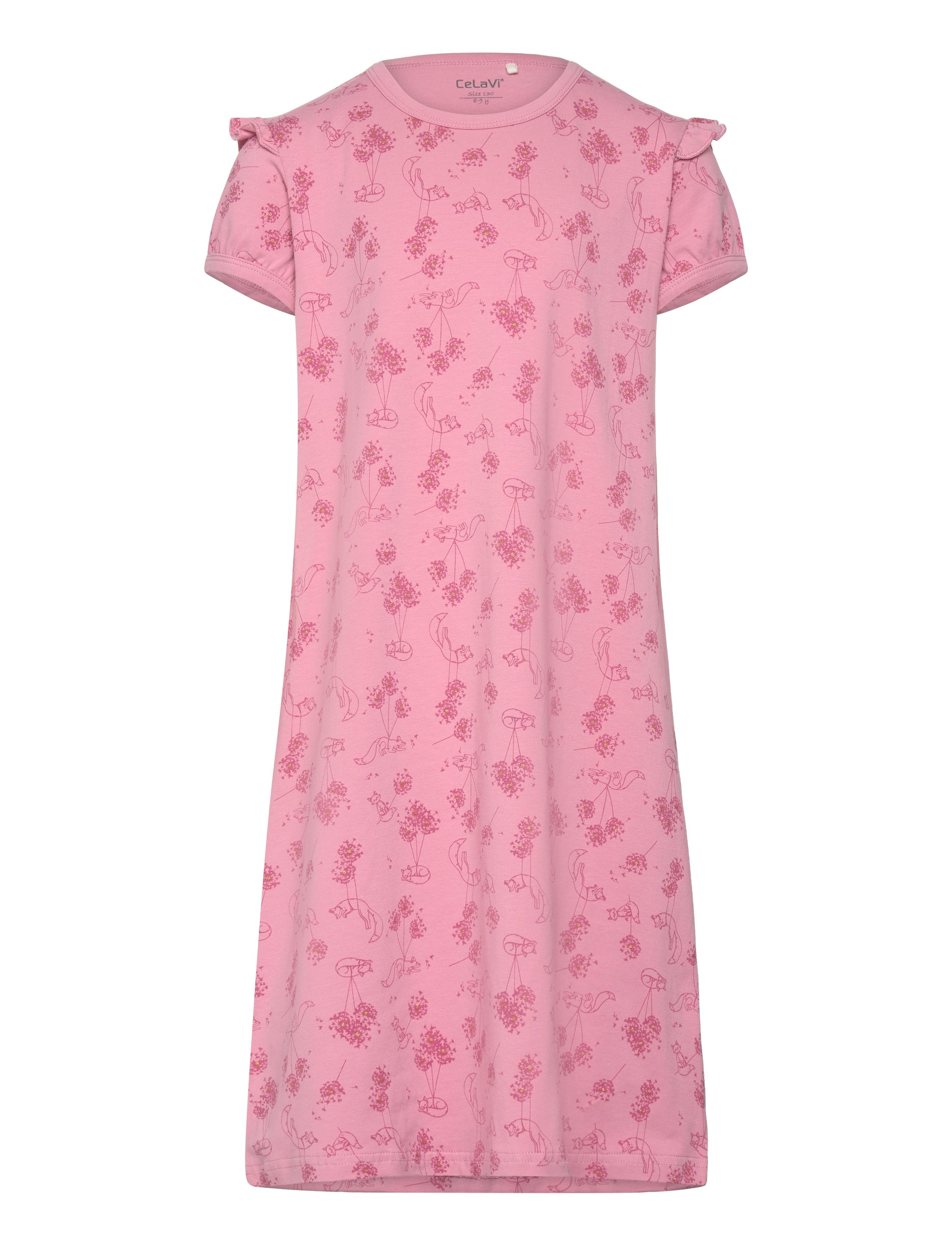 CeLaVi Nightdress Ss -Aop, 90, Pink, Pyjamas > Natkjoler, Børn