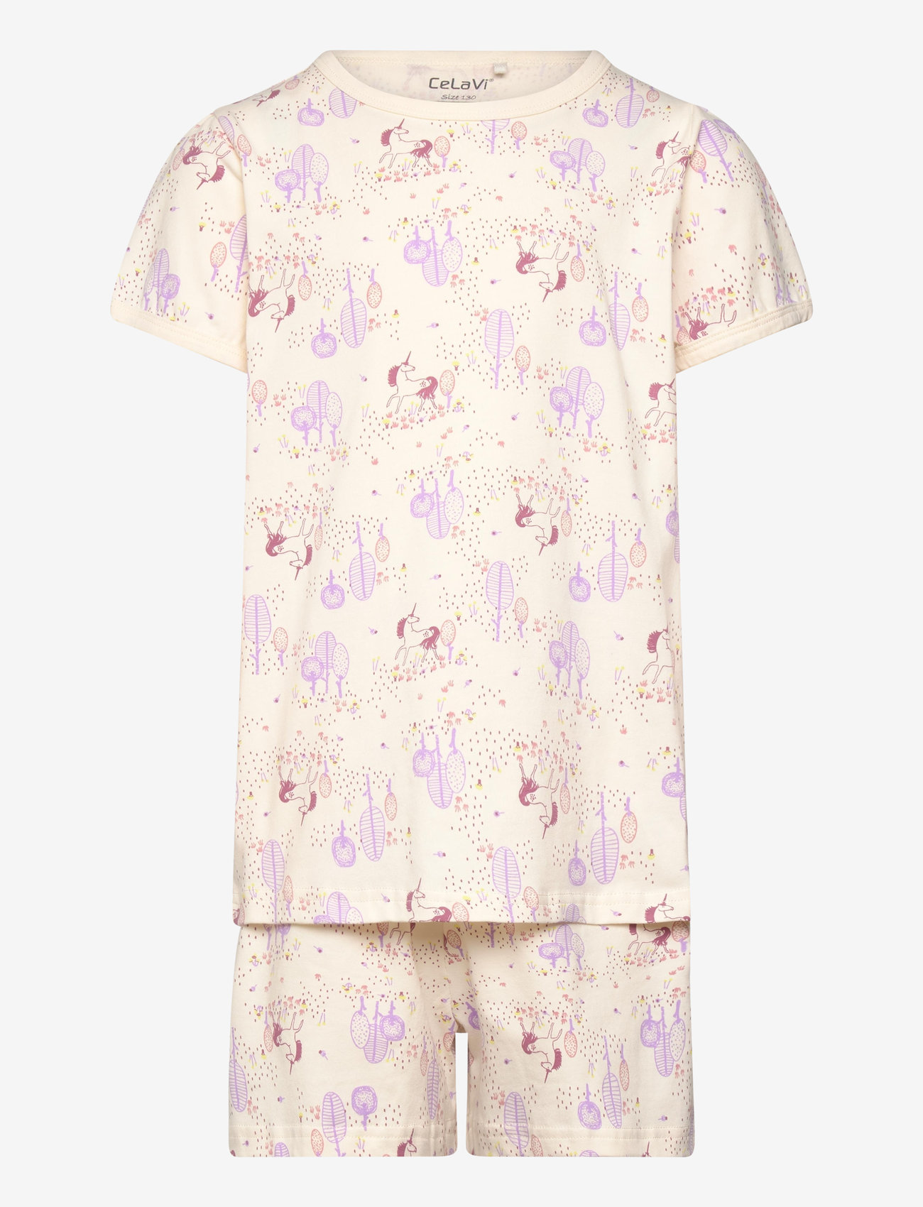 CeLaVi - Pyjamas SS w. AOP - sets - lupine - 0