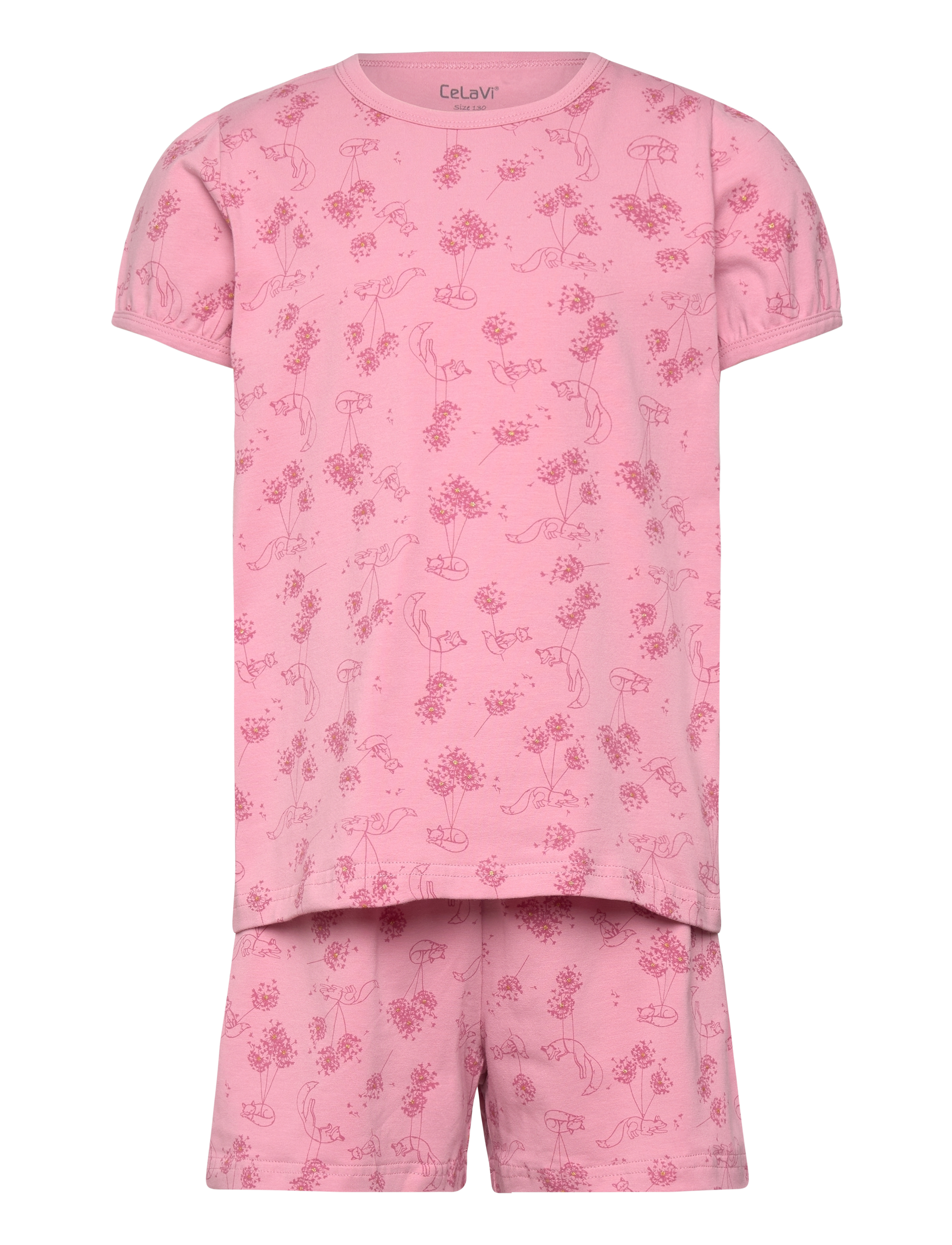 CeLaVi Pyjamas Ss W. Aop, 80, Pyjamas, Rosa - Pyjama Sets, Kinder