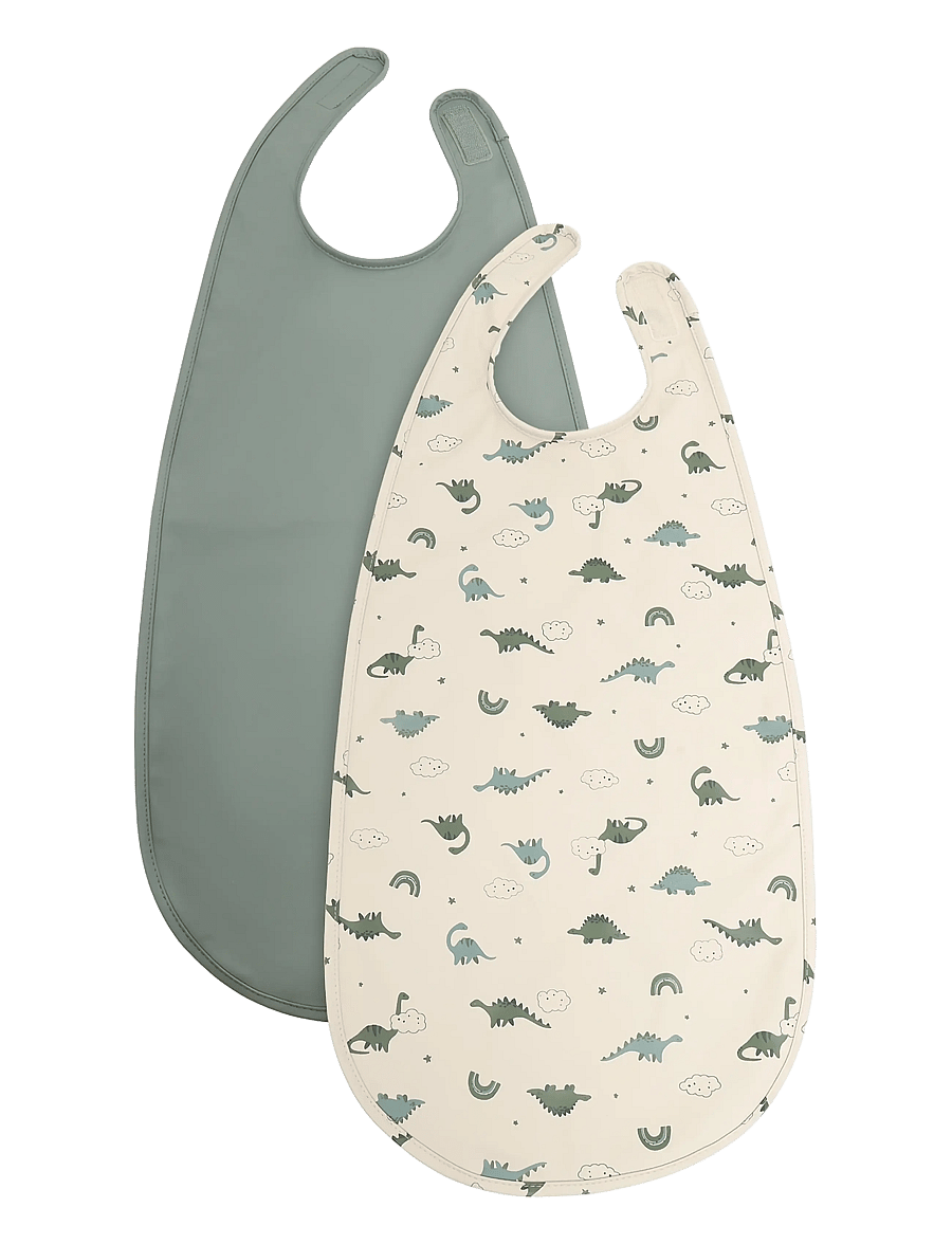 CeLaVi - Long PU Bib 2-pack - Ärmellose lätzchen - agave green - 0