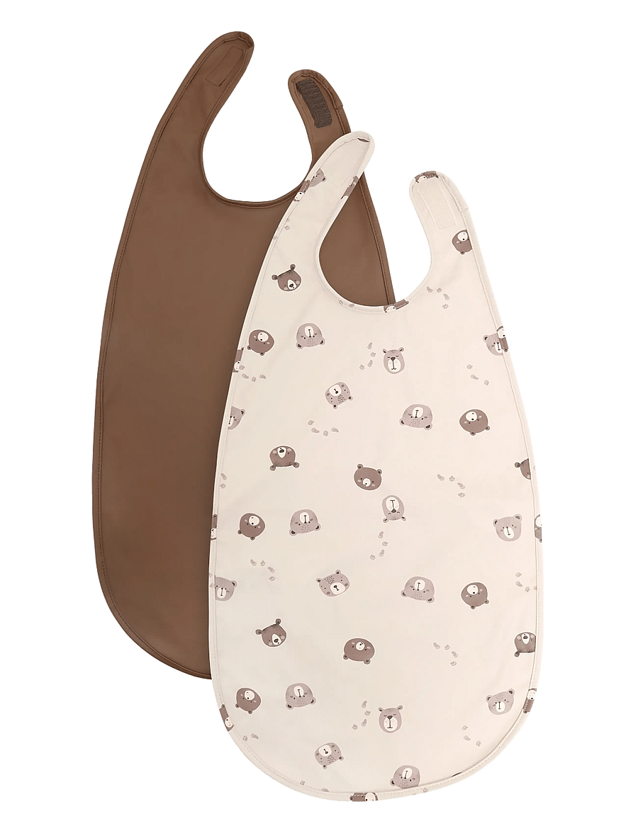 CeLaVi - Long PU Bib 2-pack - Ärmellose lätzchen - carafe - 0